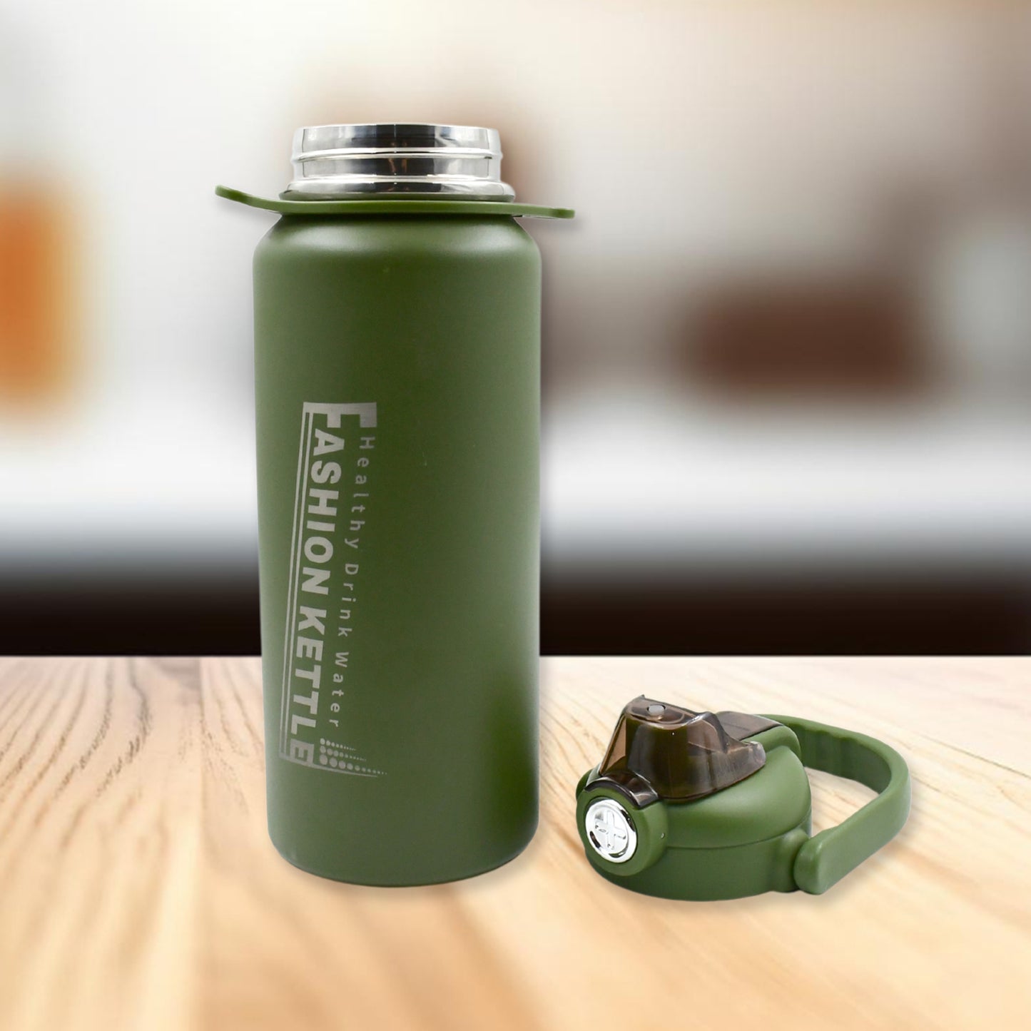 Stainless steel vacuum insulated water bottle exterior
