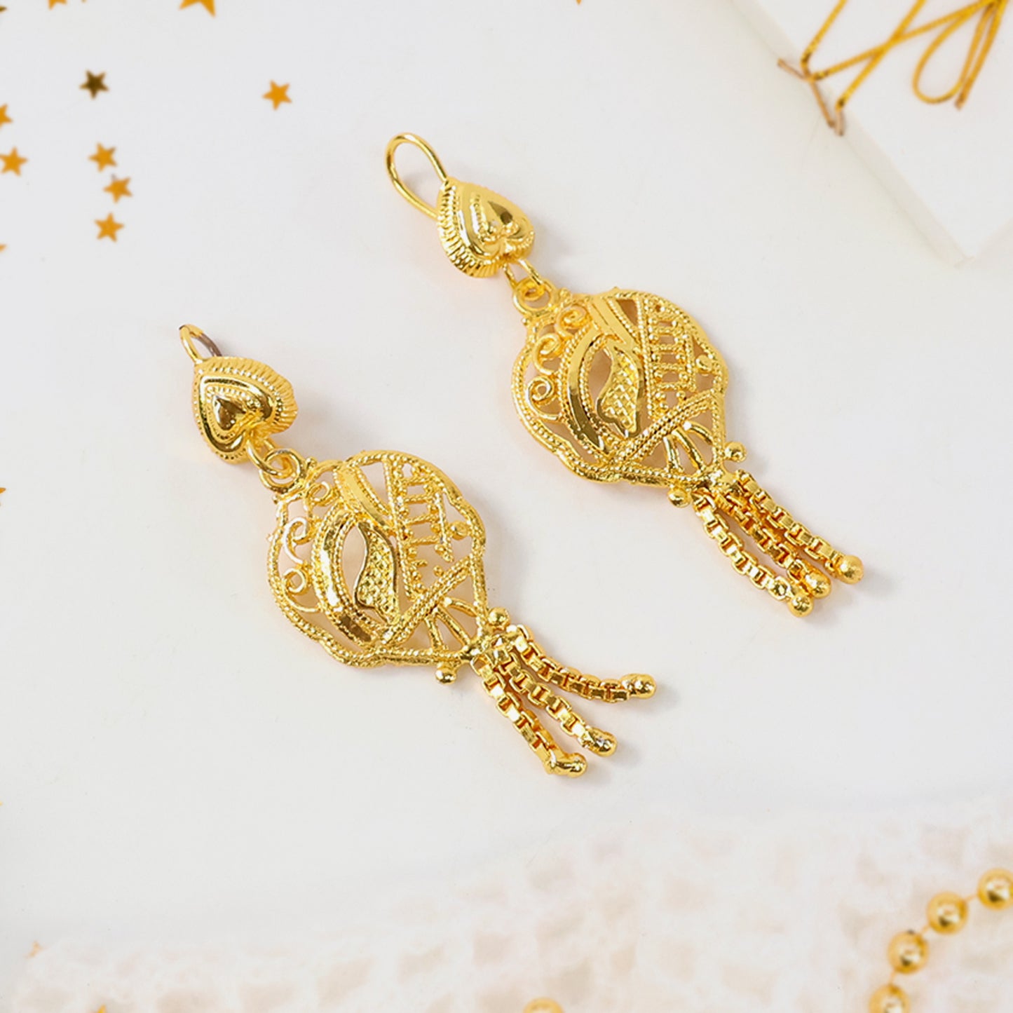 Gorgeous Necklace With Earrings Set Women & Girls (2Pc)