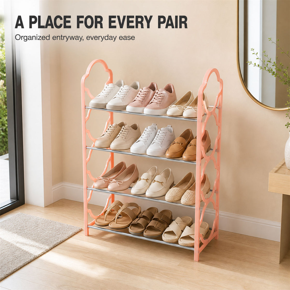 Folding Shoe Rack – 4-Layer Space Saver | DeoDap India