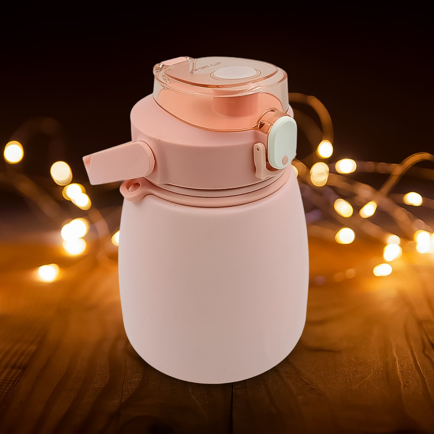 स्टेनलेस स्टील मग / बोतल वैक्यूम इंसुलेटेड कप हैंडल और स्ट्रैप के साथ (1000 एमएल)