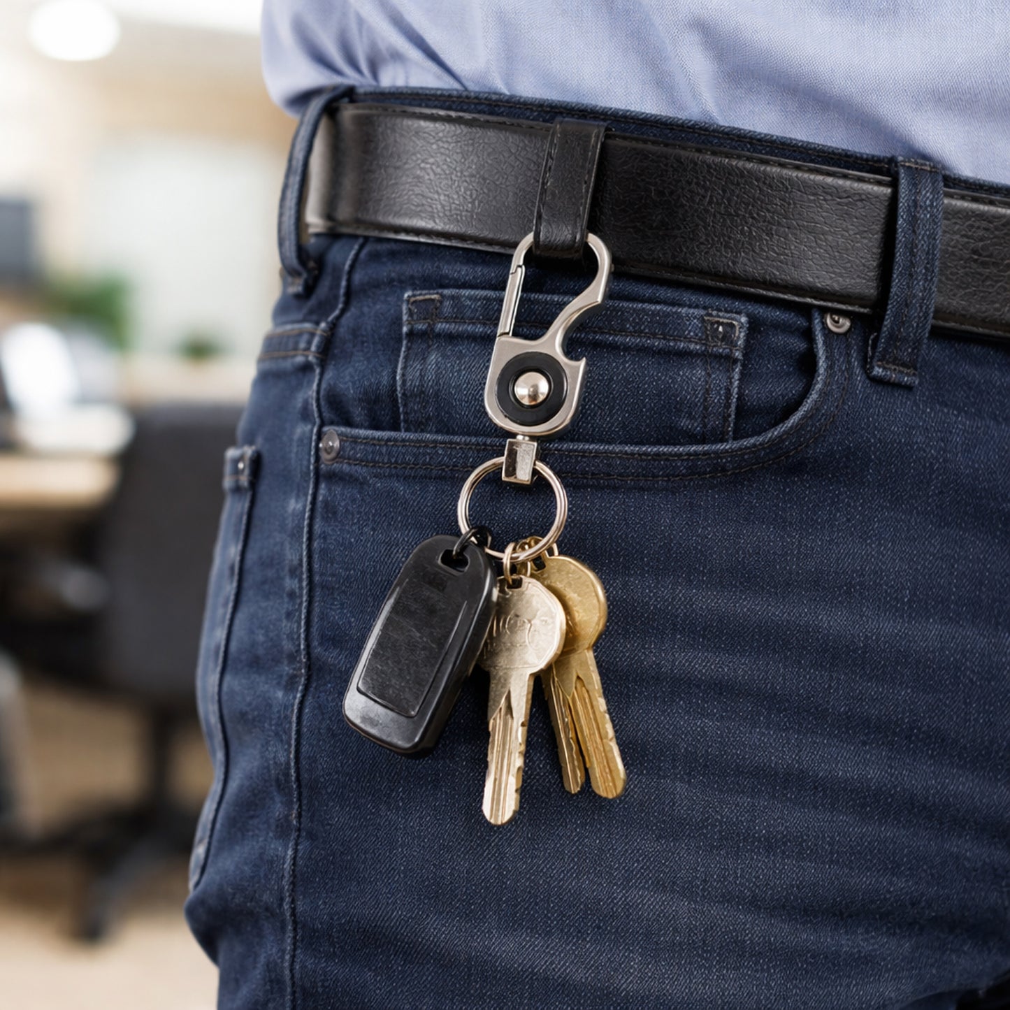 durable keychain clip holder