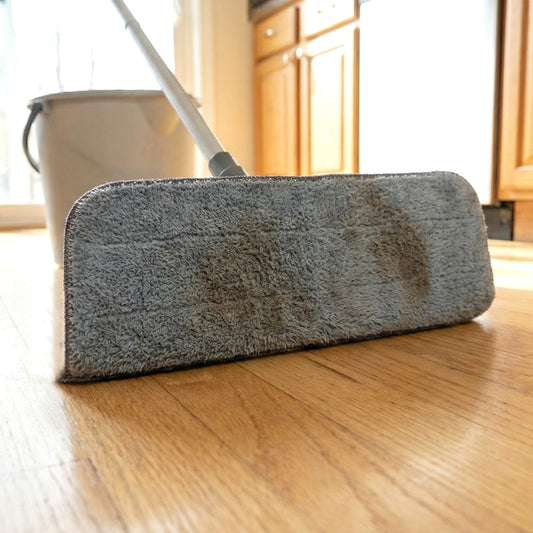 Microfiber flat mop pad