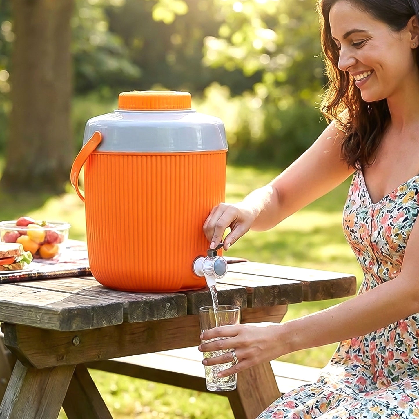 Insulated Plastic Water Jug with Tap for Home & Travel (6000 ML)