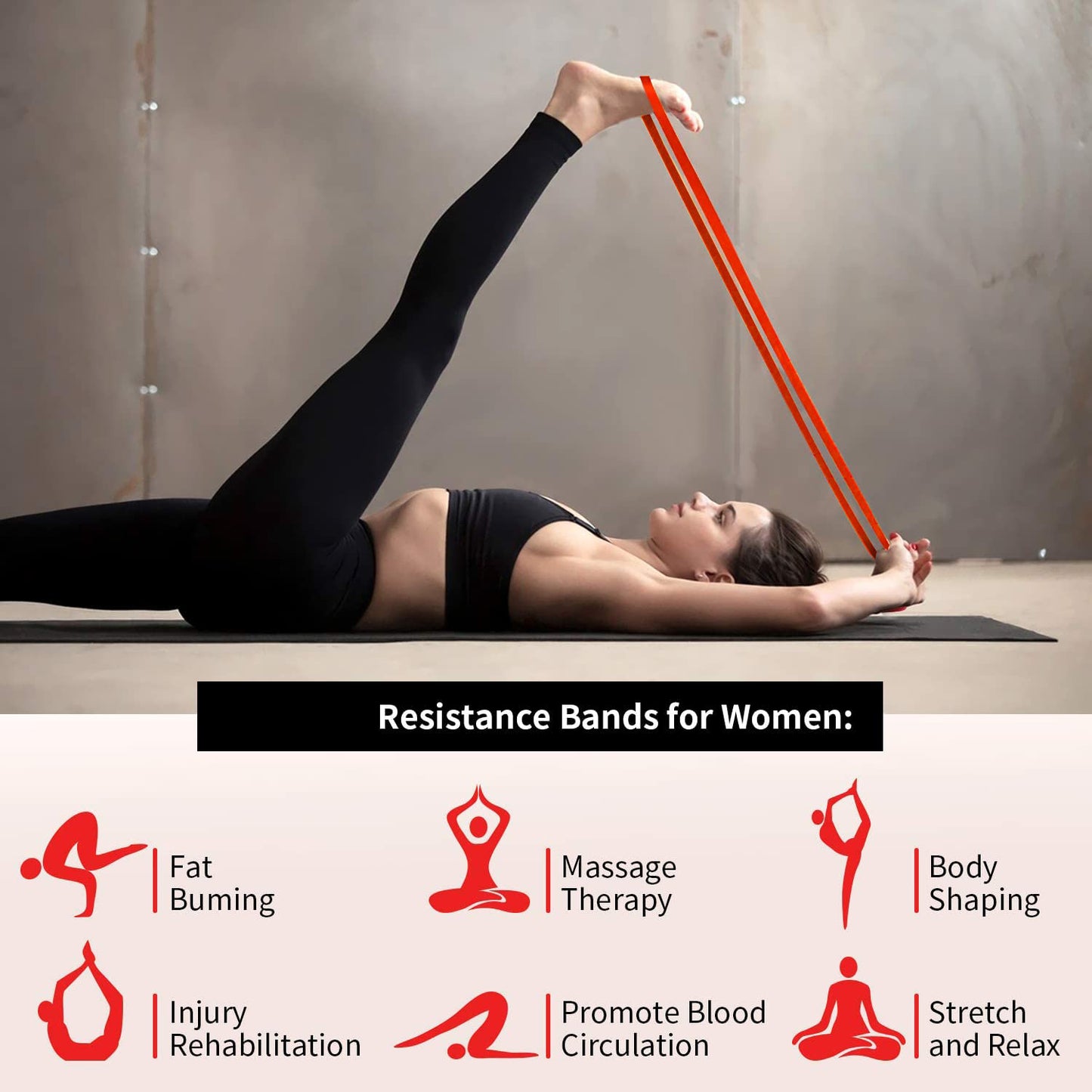 Heavy-Duty Resistance Exercise Band 2080×13 mm
