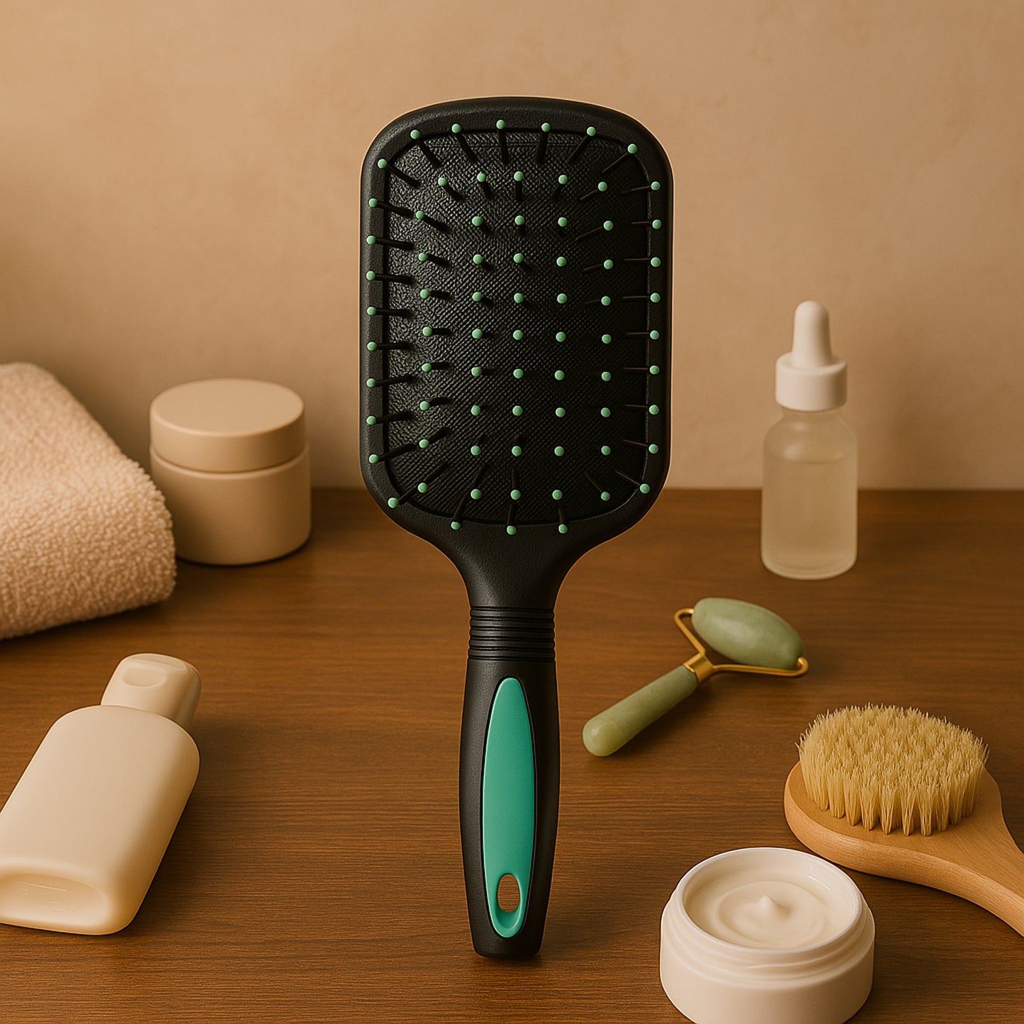2-in-1 Hair Comb Brush with Mirror