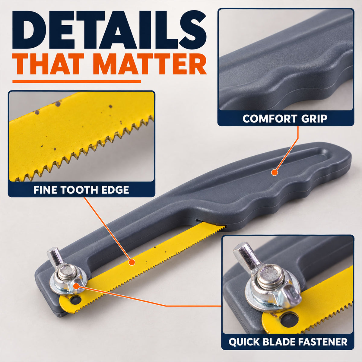 Mini Hacksaw – Compact Hand Saw for Metal & Wood | BoltForce