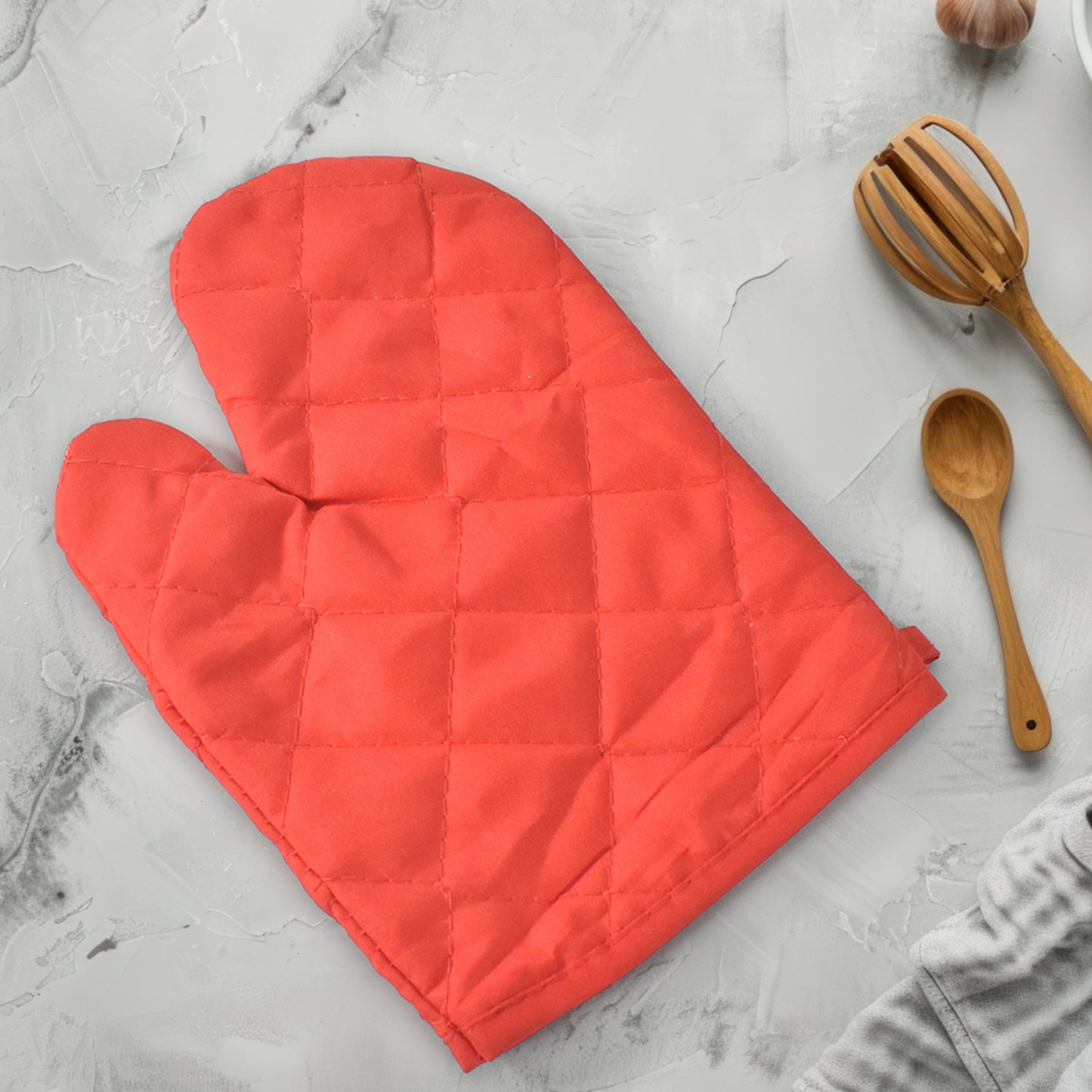 गर्मी प्रतिरोधी नॉन-स्लिप ओवन मिट्स / दस्ताने (1 पीस)