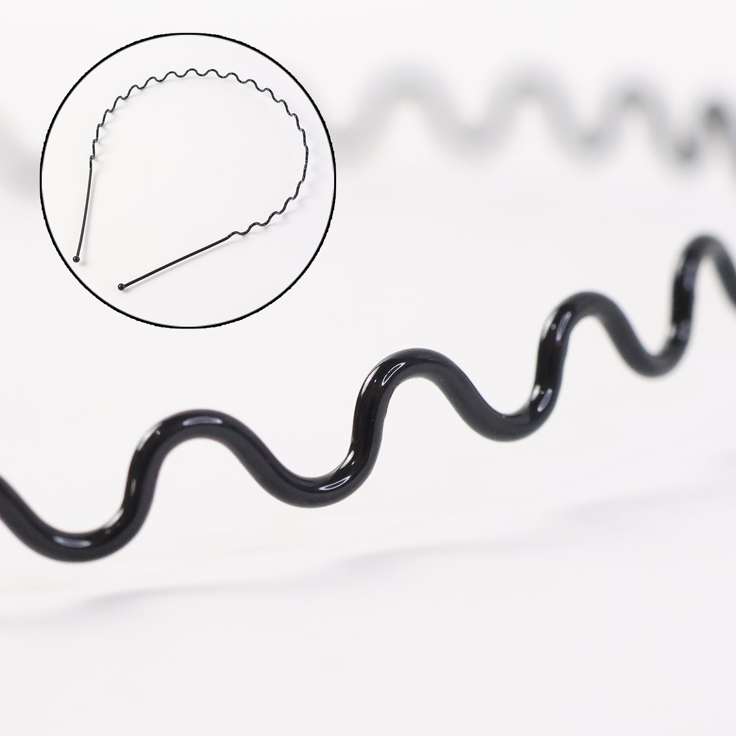 Premium Metal Wave Hair Bands for Men & Women (12 Pc)