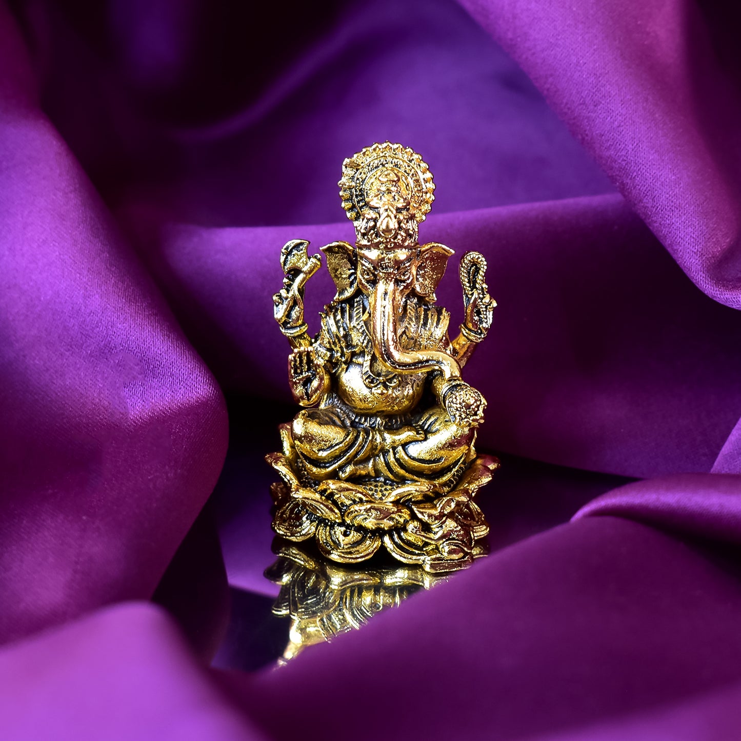 Lord Ganesh Gold Statue