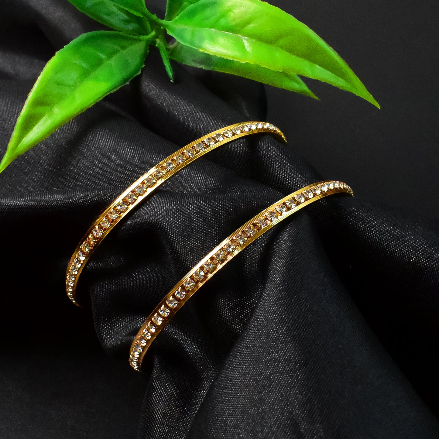 Premium Golden Bangles (1 Pair)