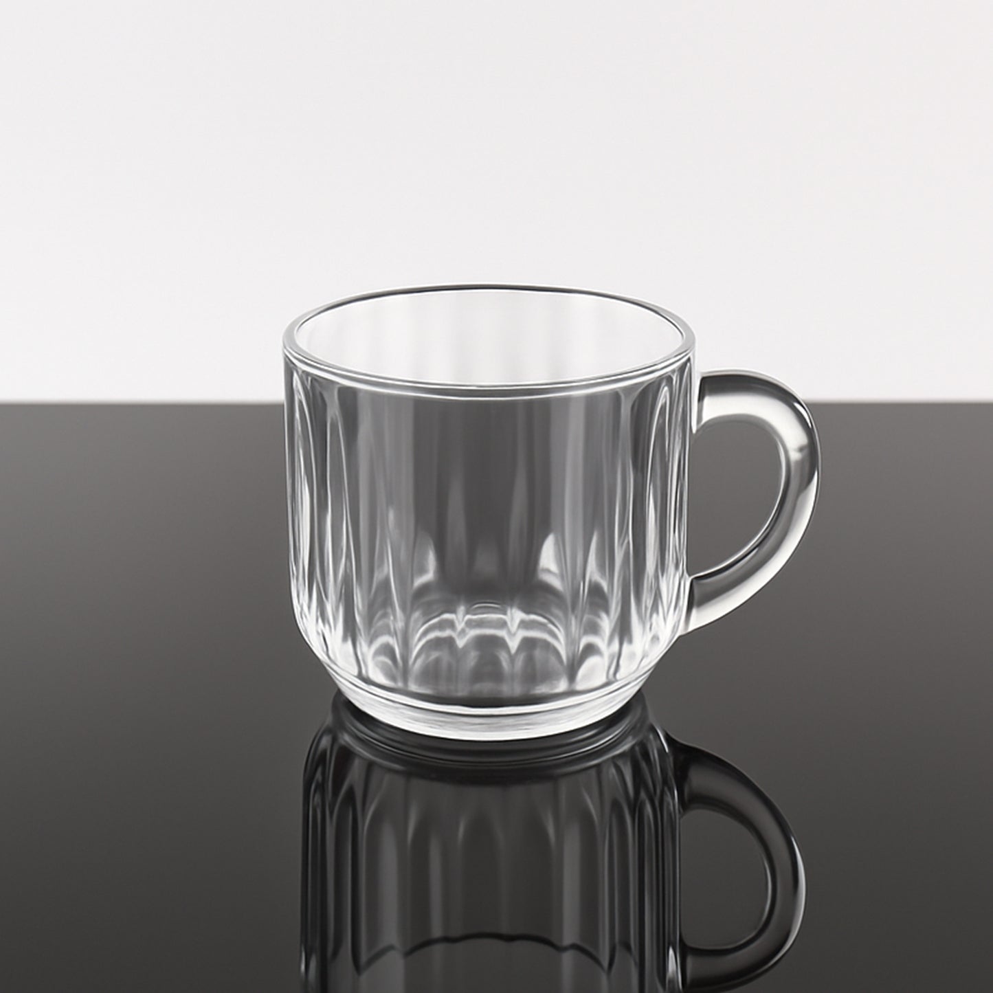 Unbreakable Transparent Plastic Tea Cups (Set of 6 Pc)