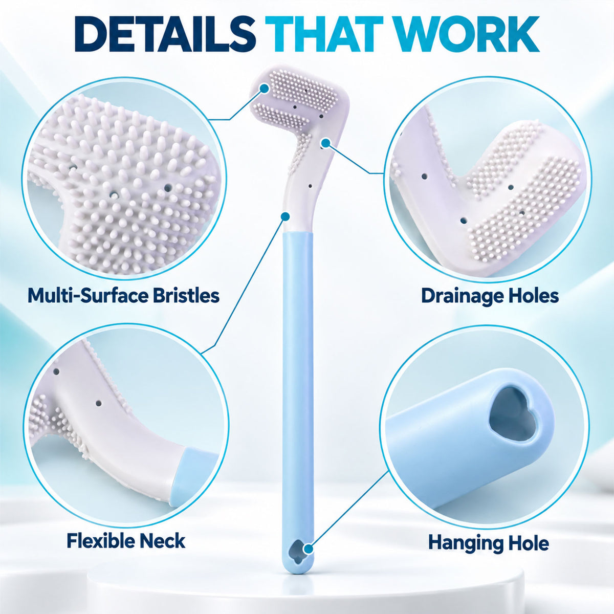 Golf shape toilet cleaner.