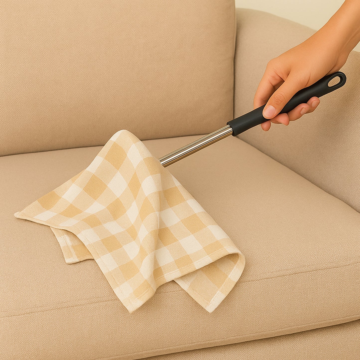 Non-Extendable Dusting Cloth with Handle (1 Pc)