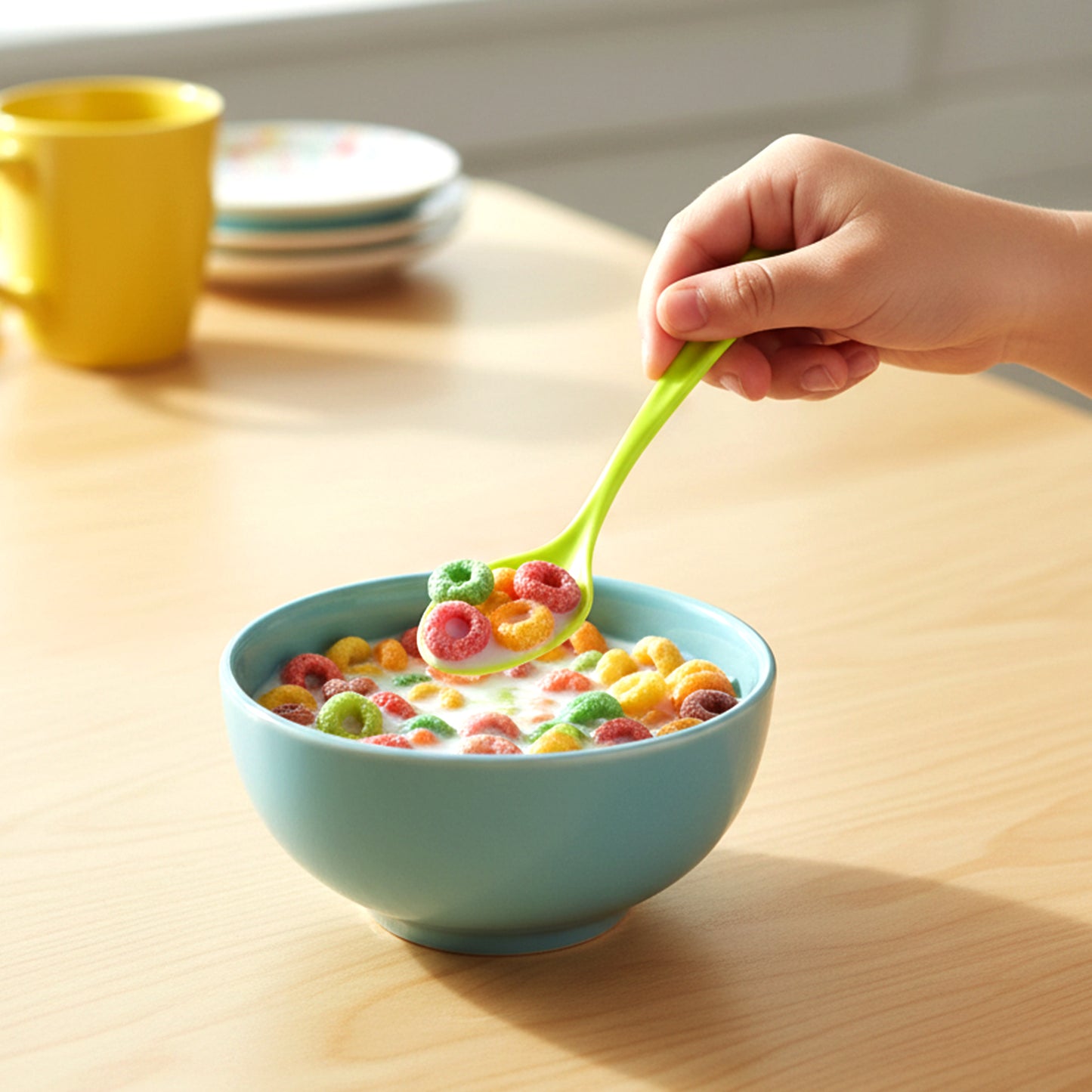 Fancy spoon being used to serve food
