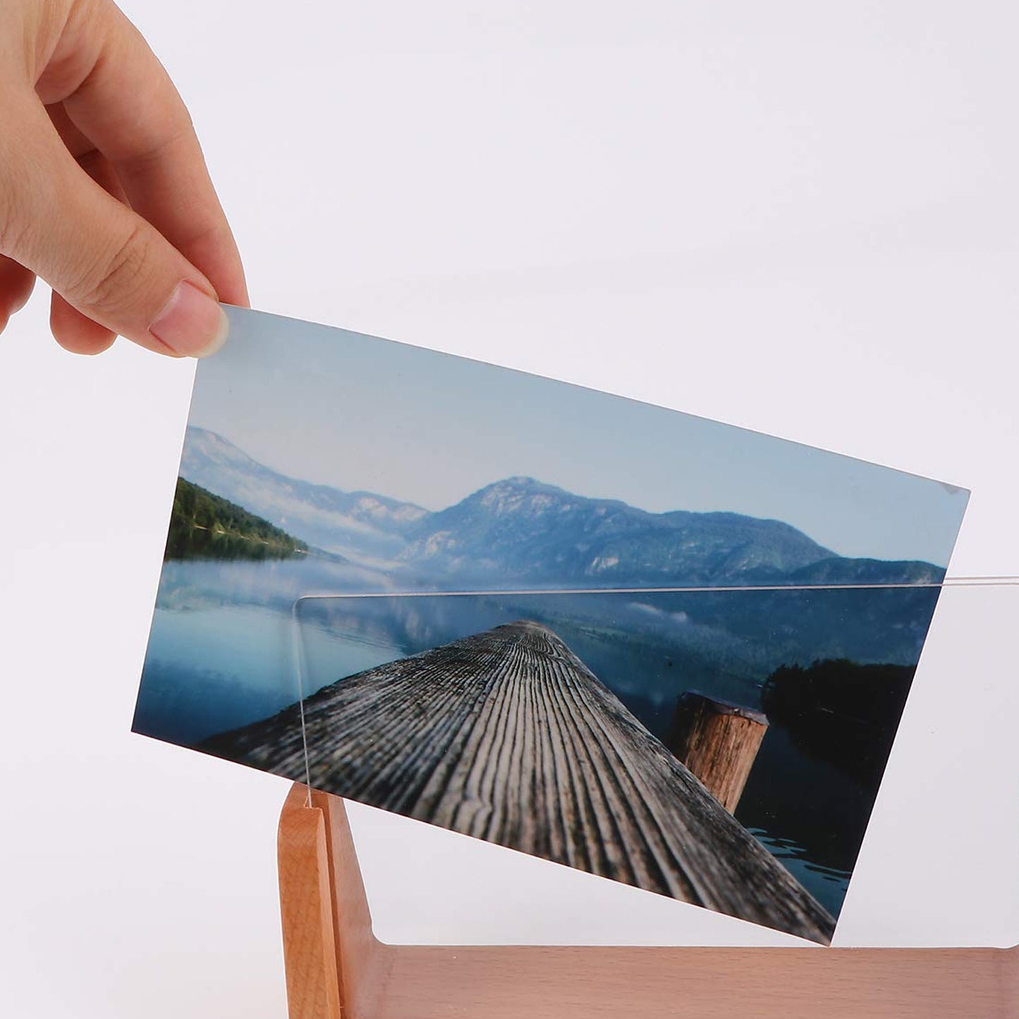 लकड़ी का पिक्चर स्टैंड, फोटो फ्रेम स्टैंड (1 पीस)