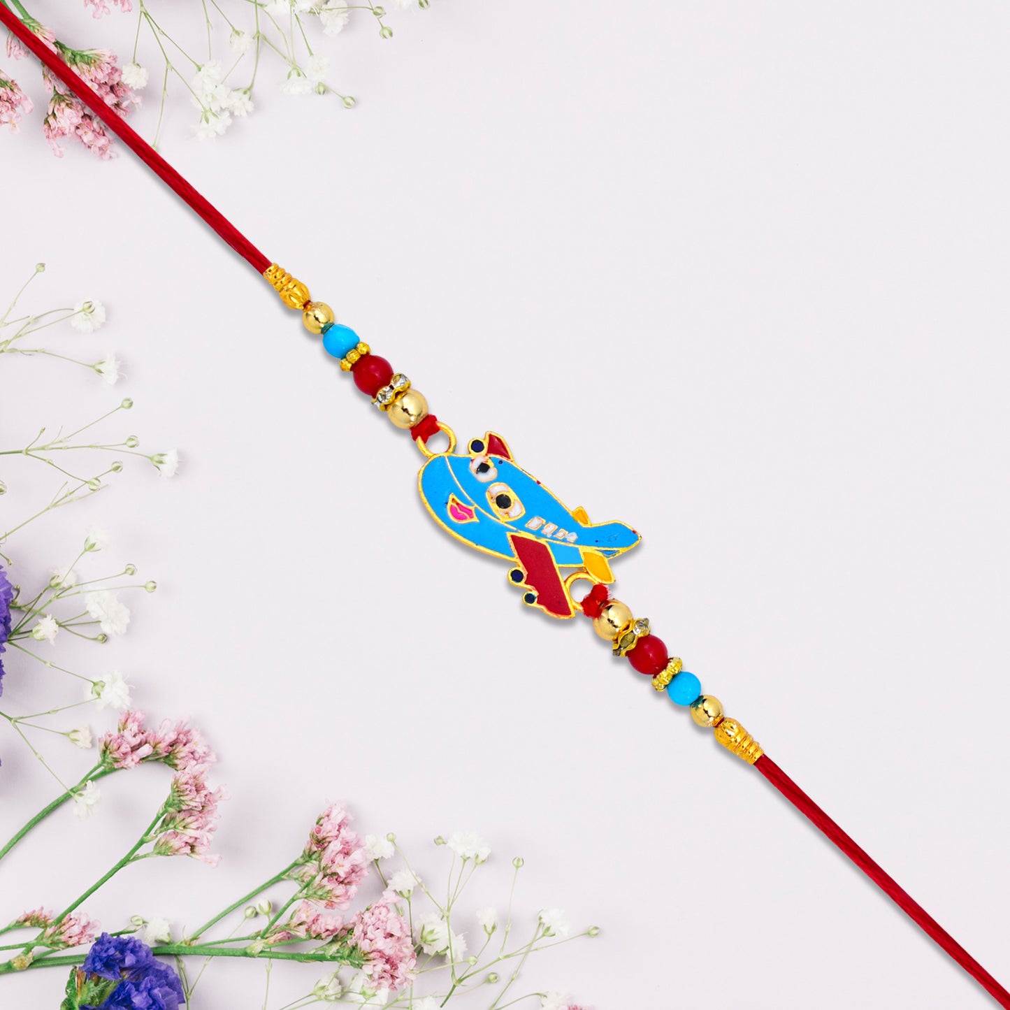 cartoon airplain kids rakhi