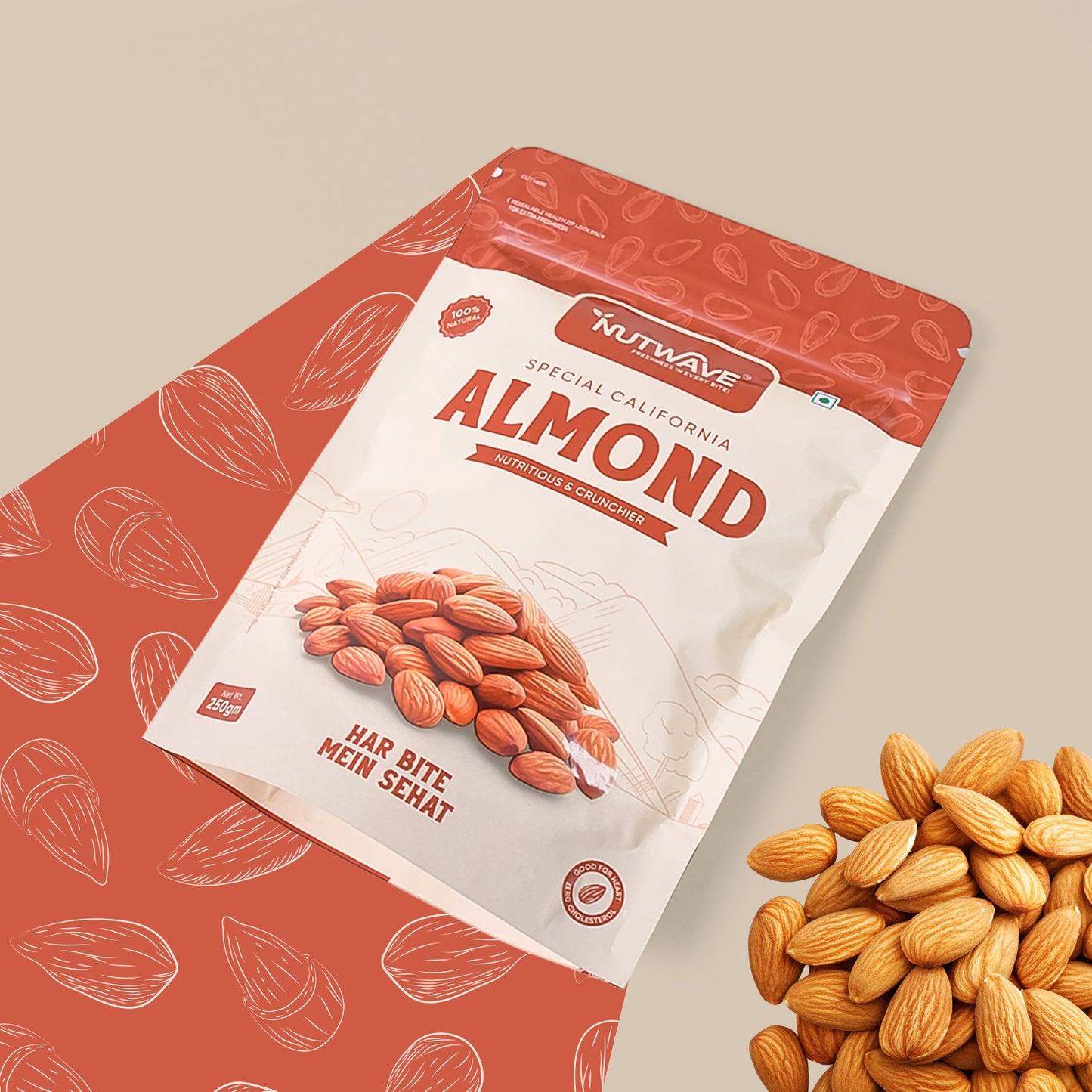 Nutwave Special California Almond 250gm