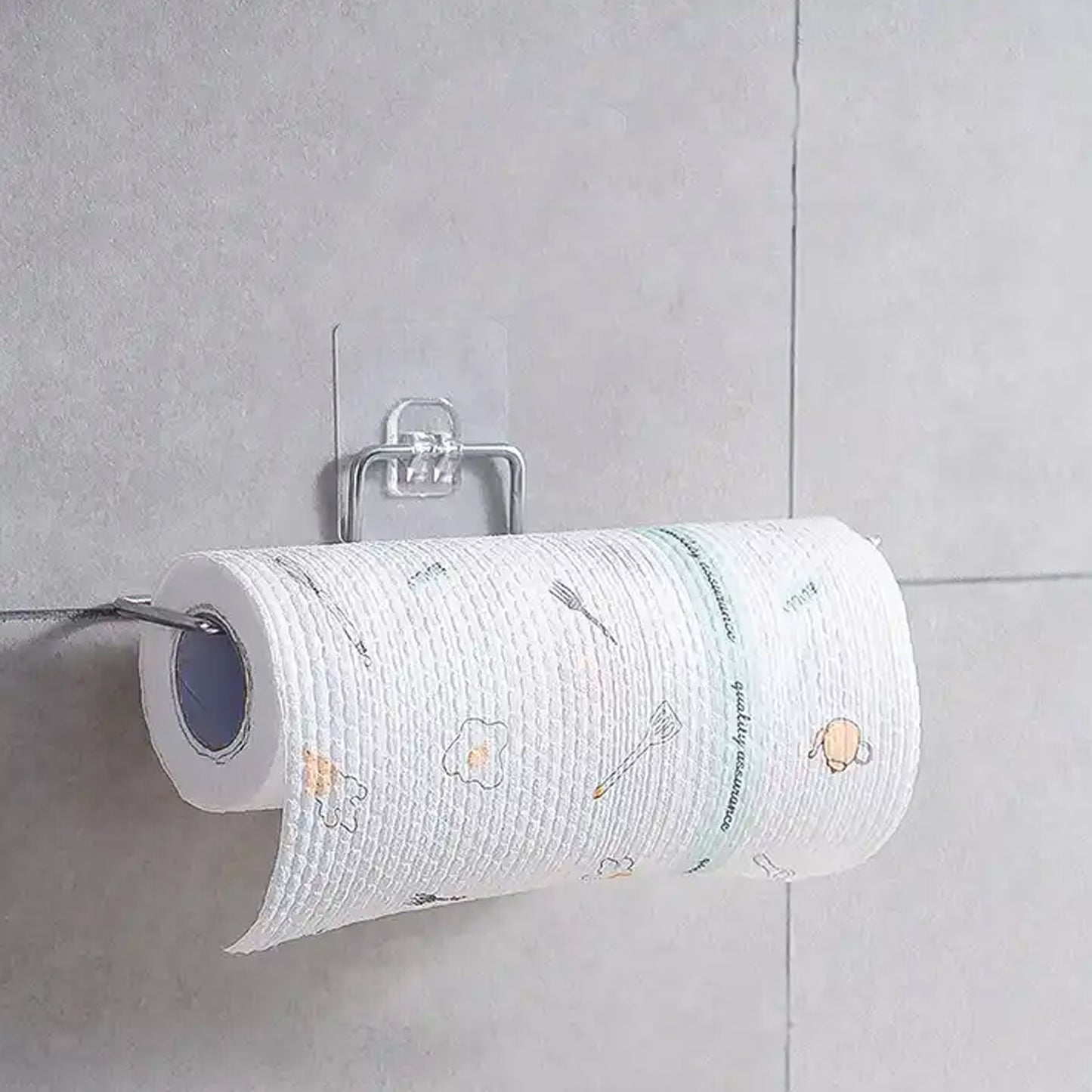 9385 સ્ટેનલેસ સ્ટીલ ડ્રીલ ફ્રી સેલ્ફ-એડહેસિવ પેપર રોલ હોલ્ડર ટીશ્યુ પેપર સ્ટેન્ડ ટુવેલ બાર હેન્ગર કિચન ટોવેલ હોલ્ડર કિચન બાથરૂમ ટોયલેટ માટે (1નું પેક)