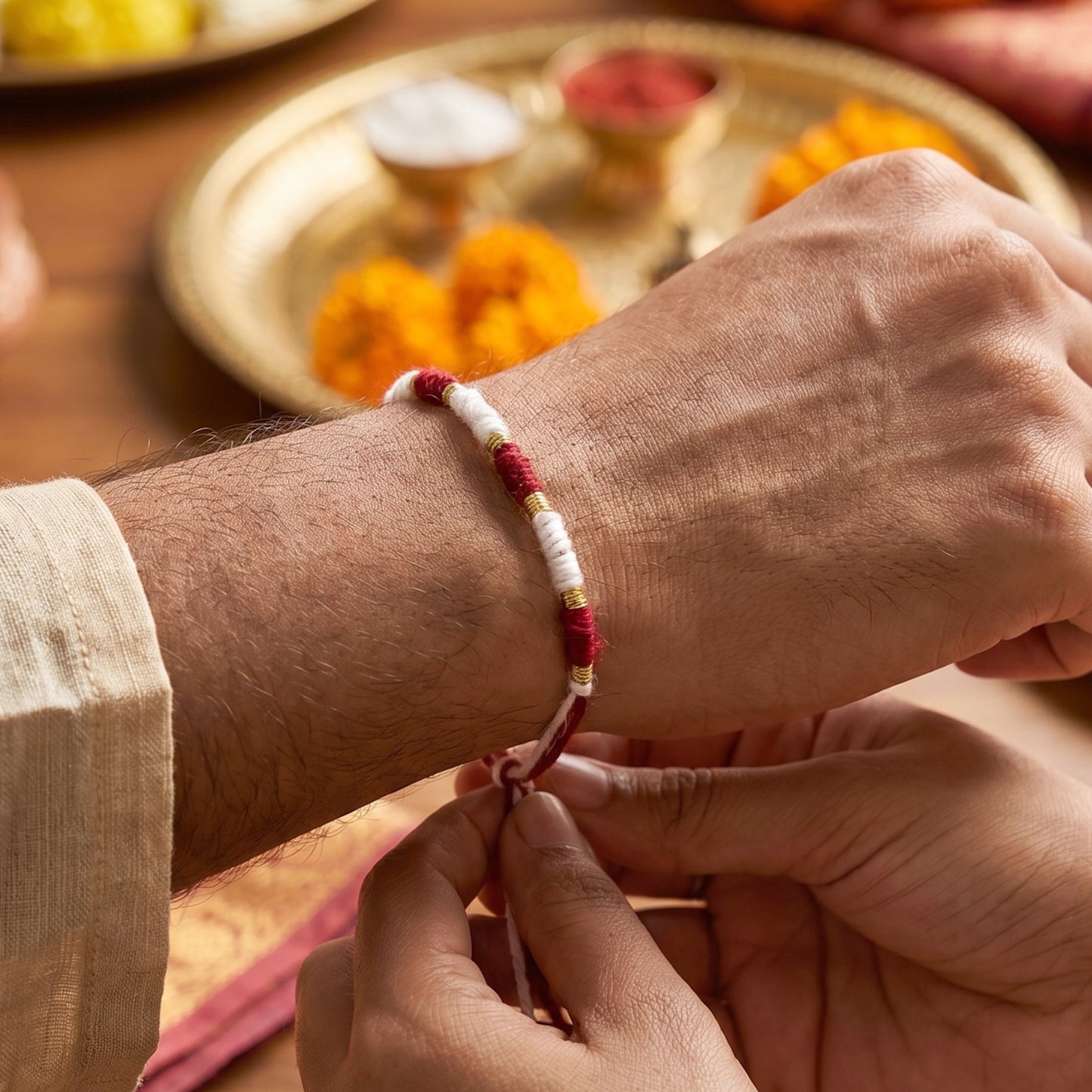 Simple Thread Rakhi for Rakshabandhan