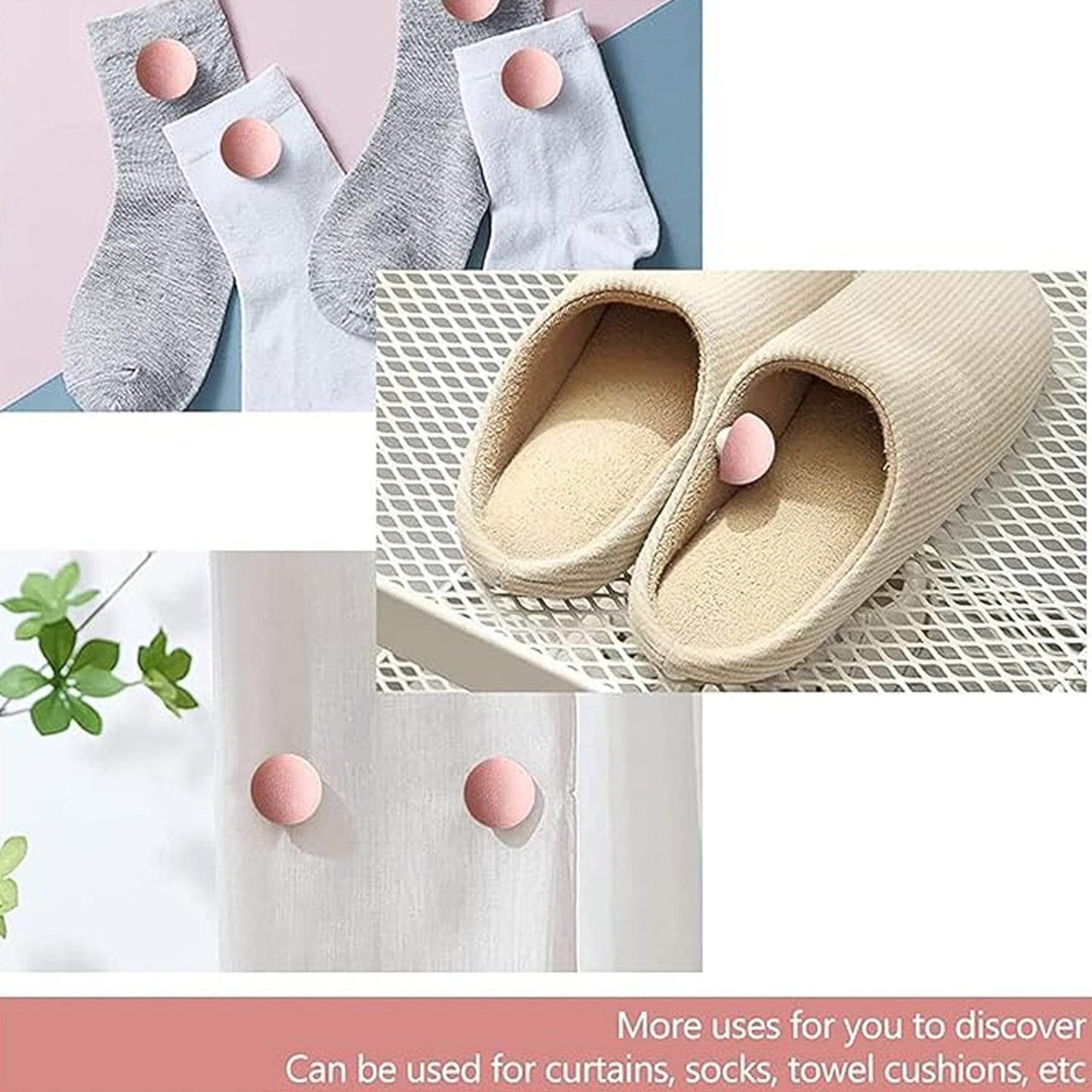 Pins pressed into bed headboard fabric for decoration