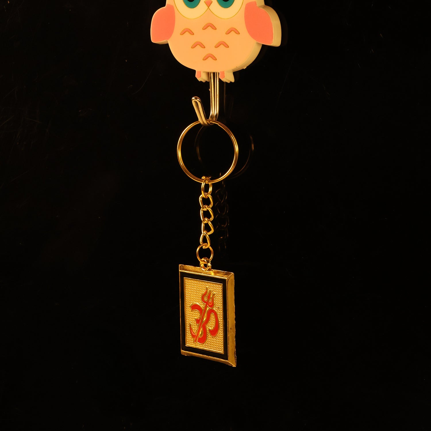 Om Trishul Keychain