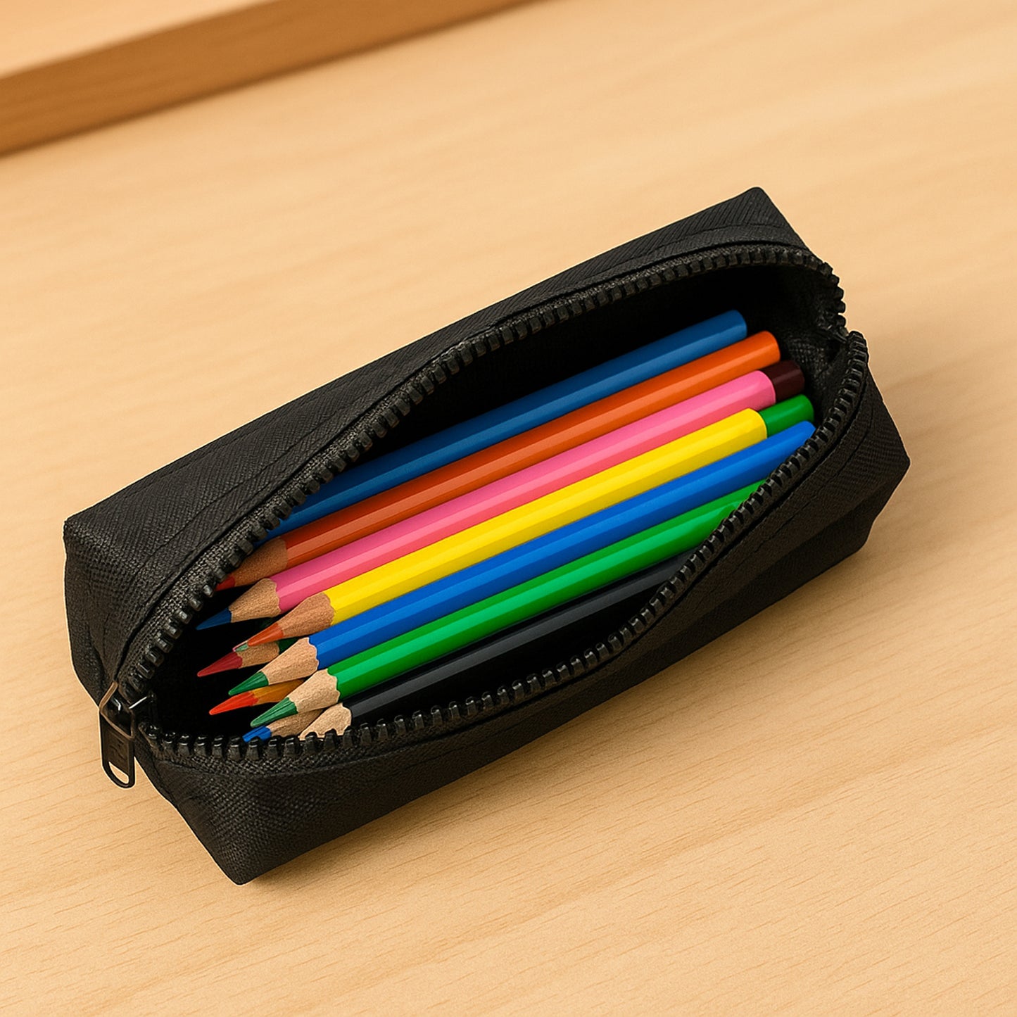 Premium Zipper Pencil Case Pouch (1 Pc)