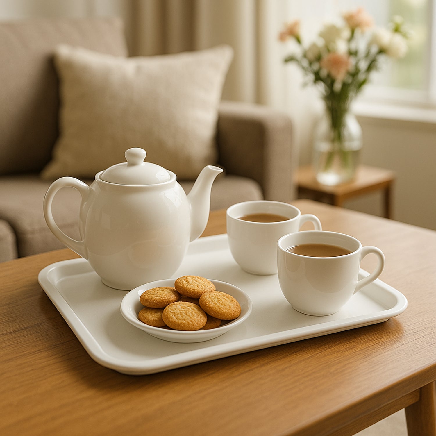 Plastic Serving Tray / Plate – 40 × 30 cm (1 Pc)
