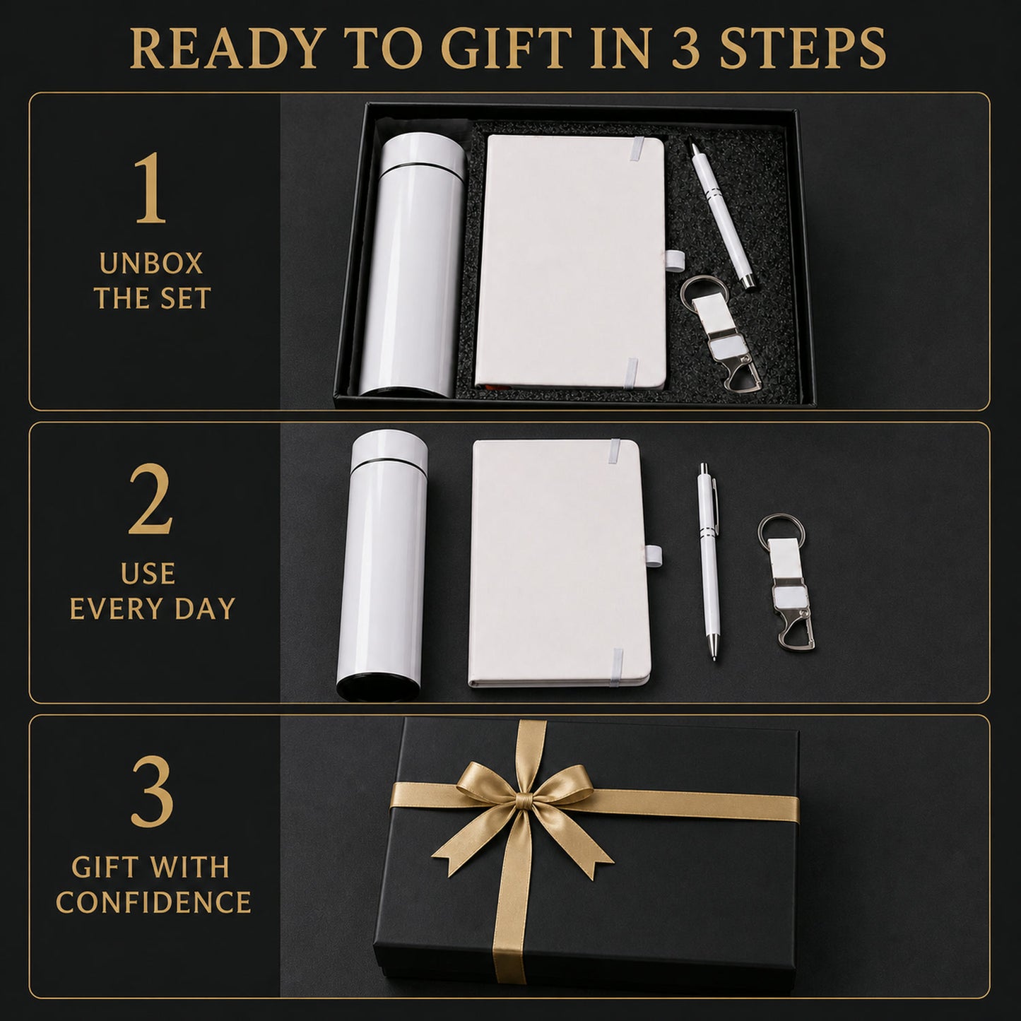 Corporate Gift Set – Elegant 4-in-1 Office Essentials Kit