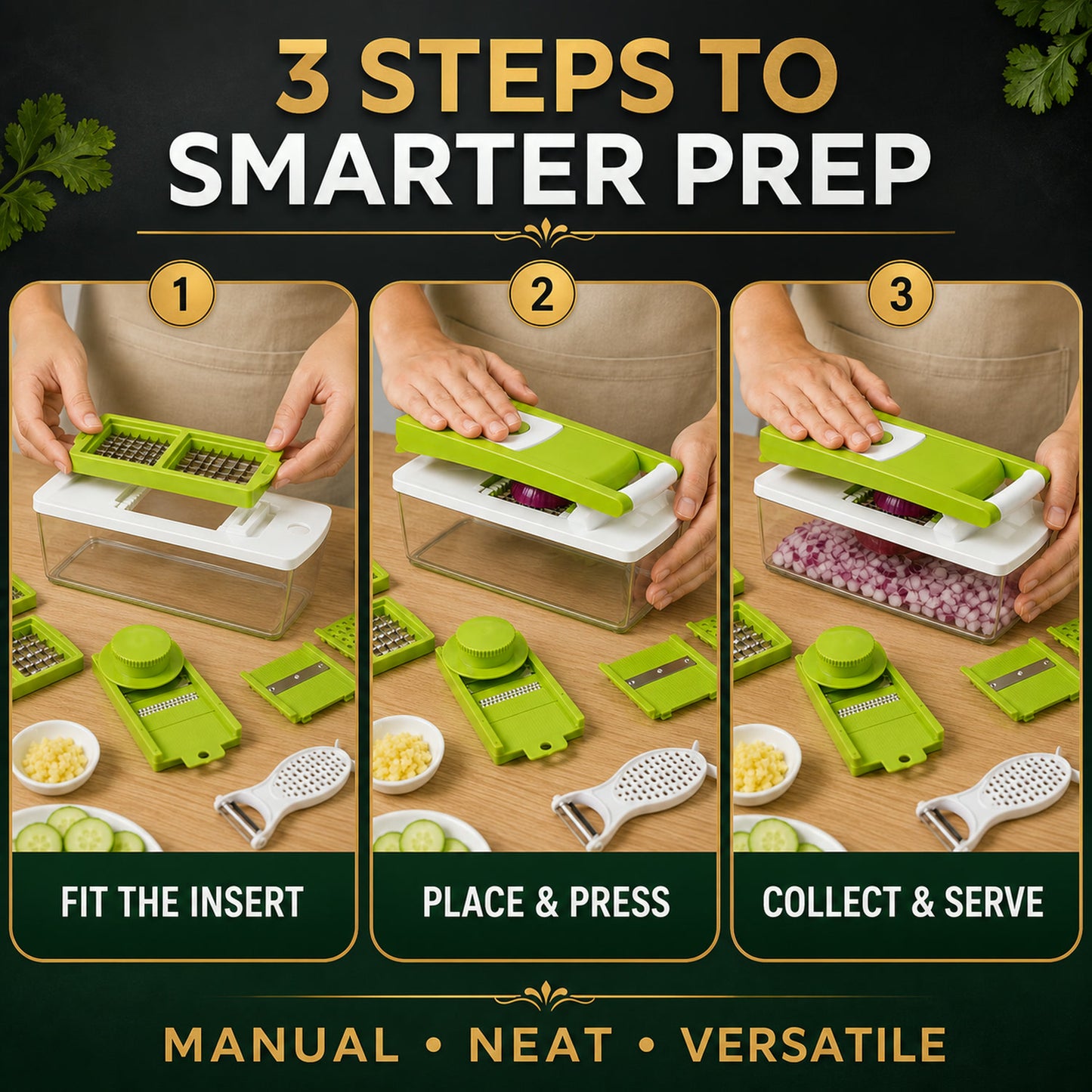 Vegetable Dicer – 14-in-1 Multi-functional Chopper | House of Sensation