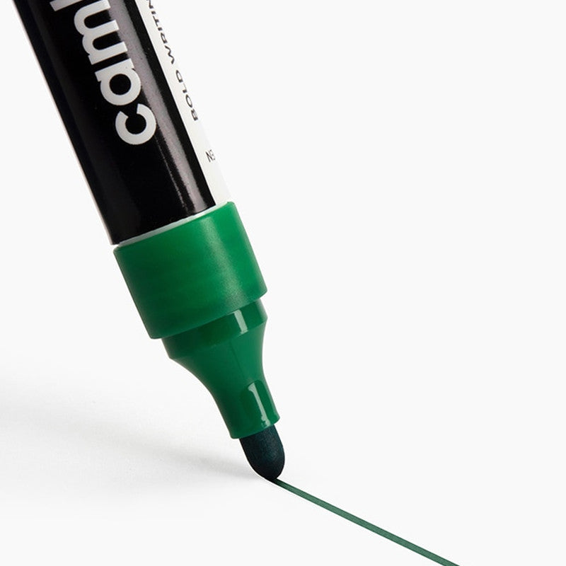 Camlin Whiteboard Marker – Green Colour, Bold & Refillable Ink, Smooth Writing Marker for Whiteboards – Pack of 10