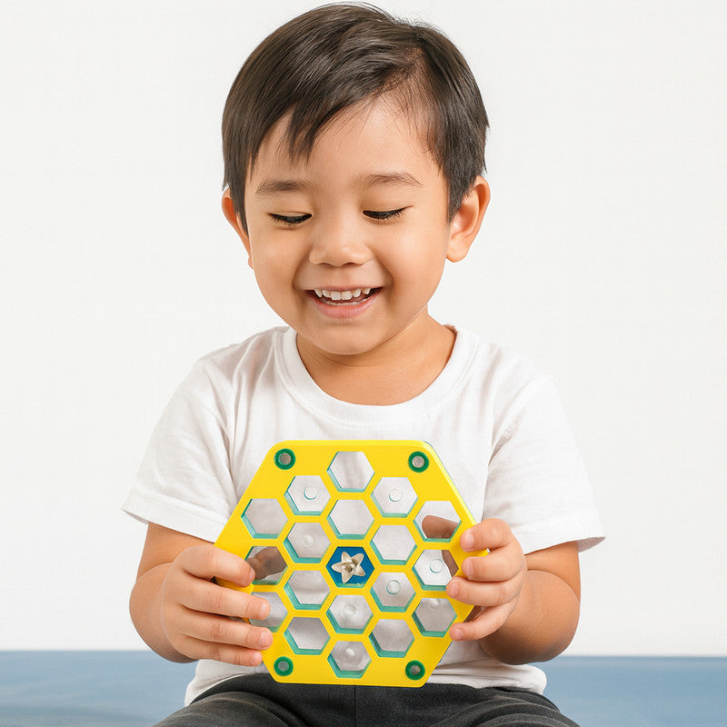 Maze Run Puzzle Game Fun Hexagon Ball Maze Brain Teaser for Kids