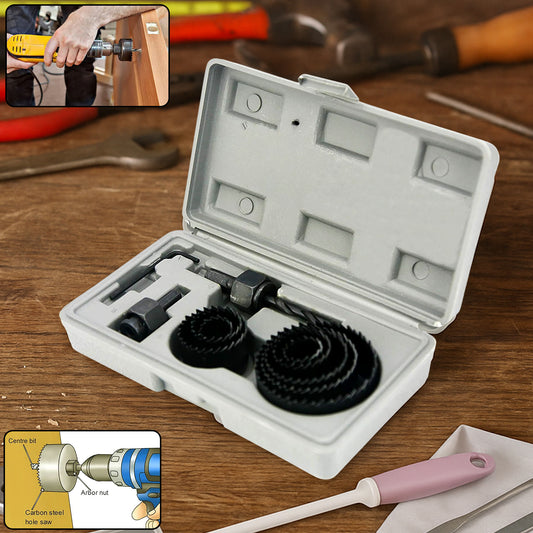 लकड़ी छेद देखा काटने सेट (11 पीसी, 19-64 मिमी, बहुरंगी)