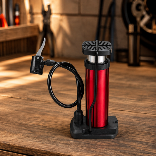 Portable Foot Pump – 120 PSI Mini Tyre Inflator | Velvet Wheels