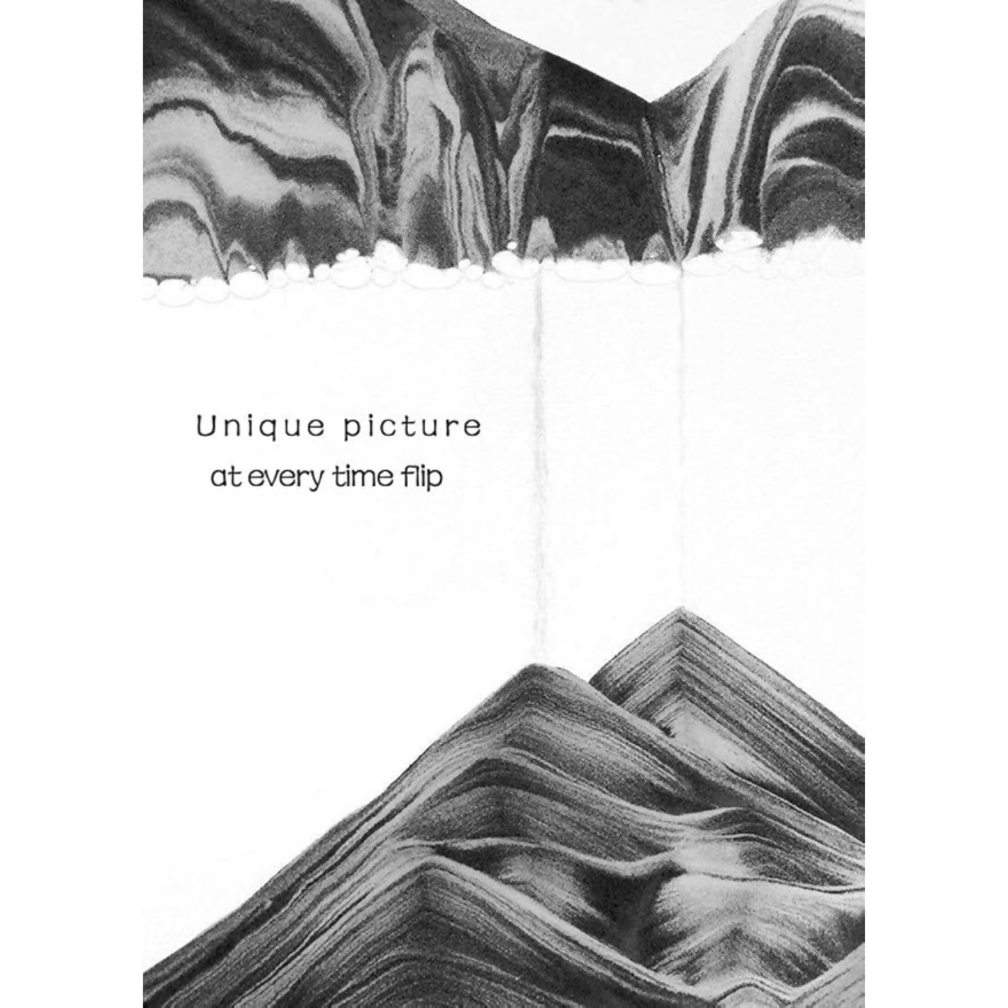 Luxury Round Rotating Moving Sand Art Frame with Black Stand | Premium Flowing Sand Picture for Home & Office Décor | Relaxing Desktop Motion Showpiece for Living Room, Bedroom & Work Desk | Elegant Stress-Relief Kinetic Art Gift