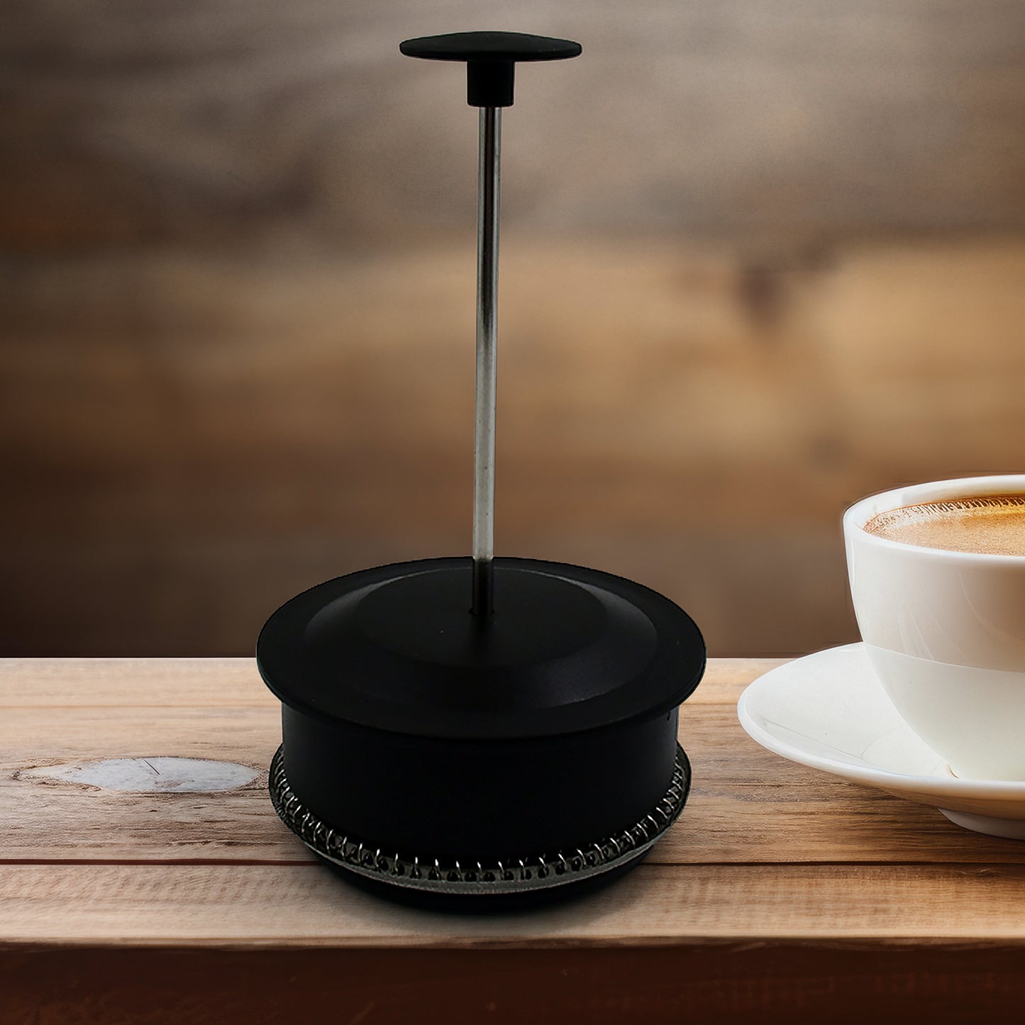 कॉफी और चाय निर्माता, कॉफी मेकर ग्लास स्टेनलेस स्टील कॉफी प्रेस ग्लास चायदानी कैम्पिंग यात्रा उपहार रसोई उपकरण के लिए (लगभग 350 मिलीलीटर)