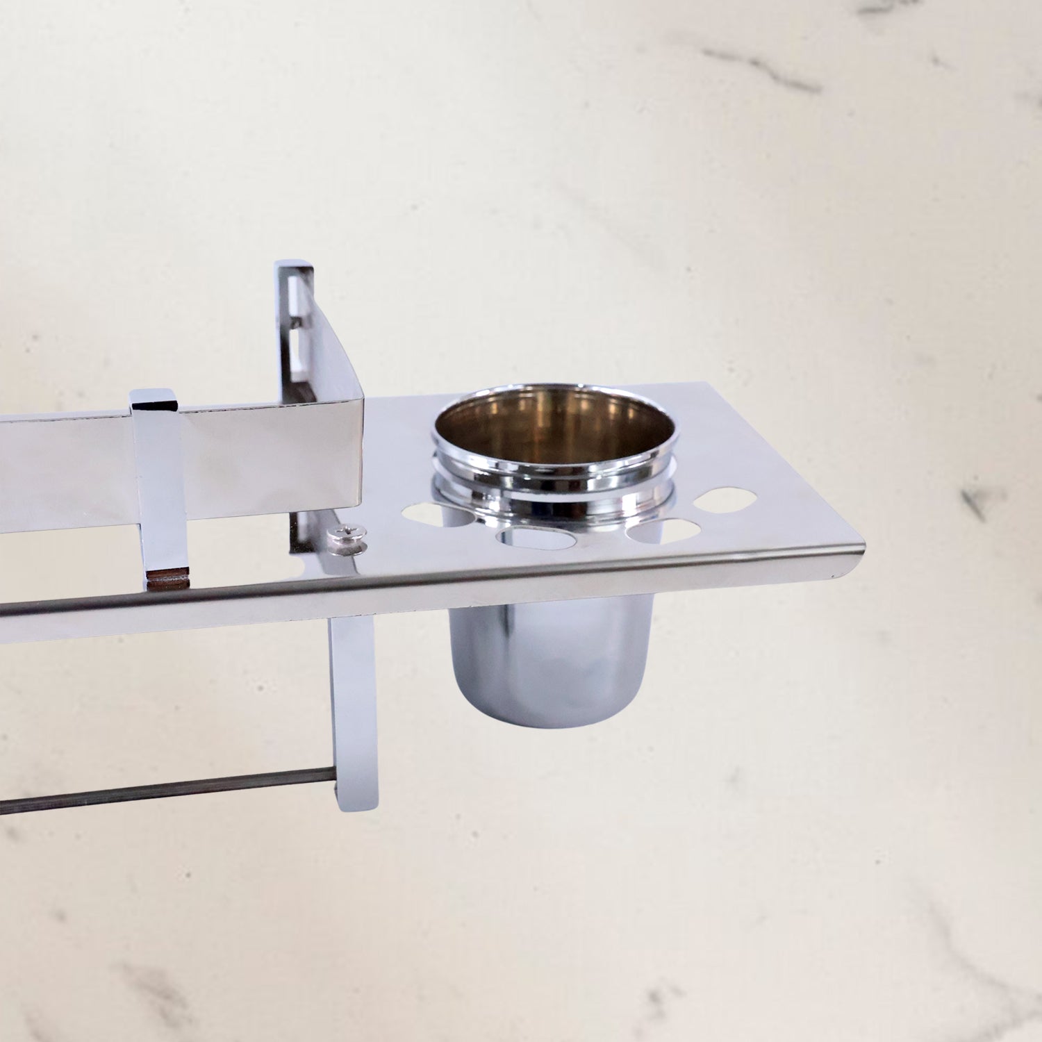 Stainless 4 In 1 Multi-Functional Space Saving Bathroom Shelf