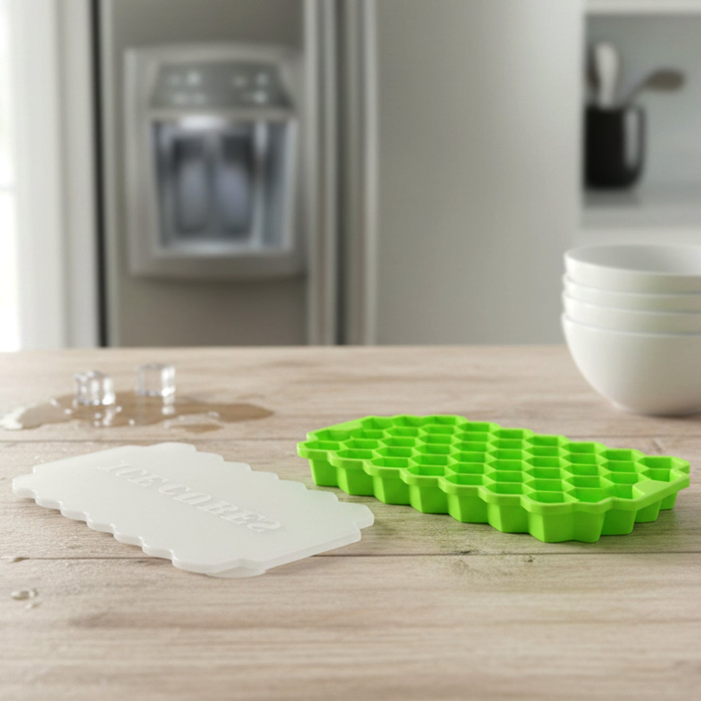 honeycomb ice mold tray for beverages