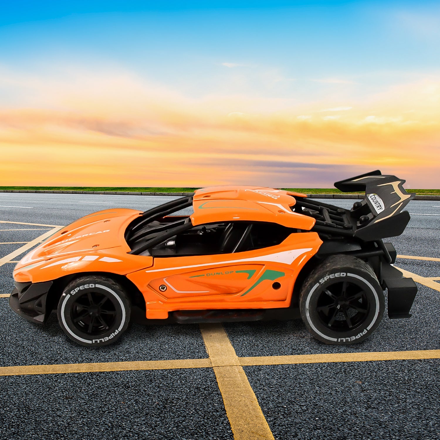 Electroplay Metal Body High-Speed RC Supercar with Remote Control Racing Car