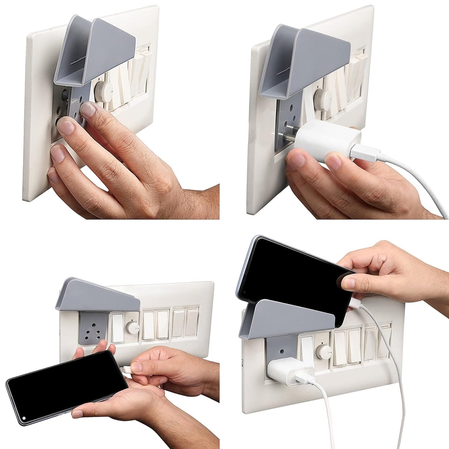 Customized / Personalized Plastic Secure Mobile Phone Charging Stand Holder (1 Pc / Mix Color)