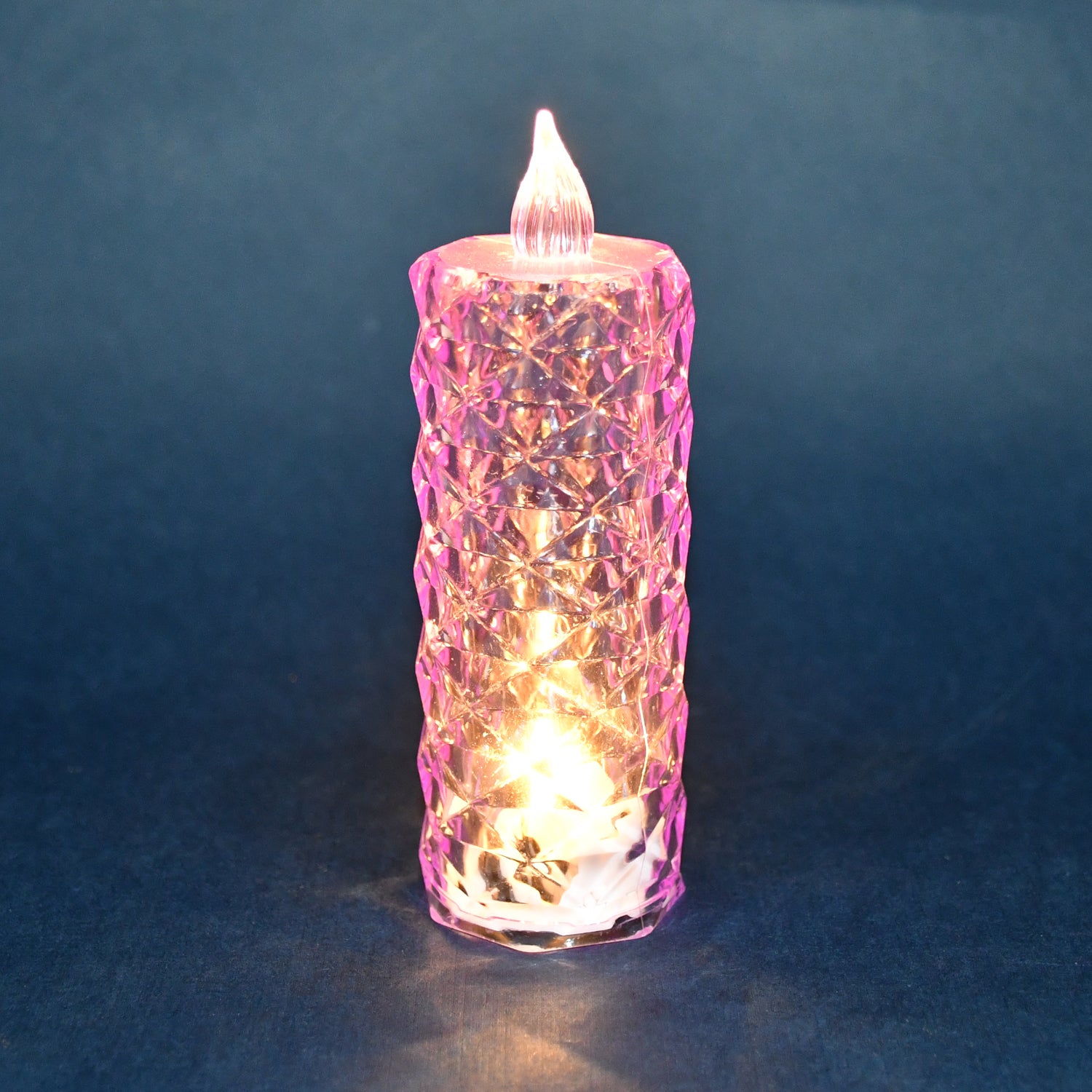 purple LED candle