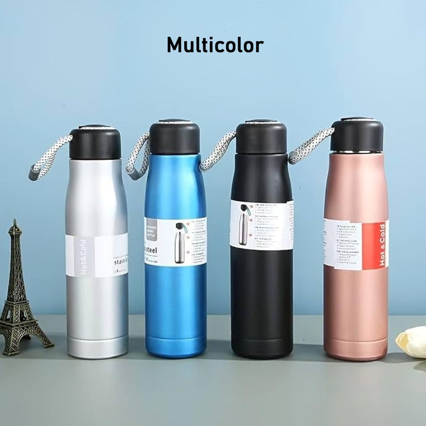 Customized / Personalized Double Wall Vacuum Insulated Water Bottle (550 ML)