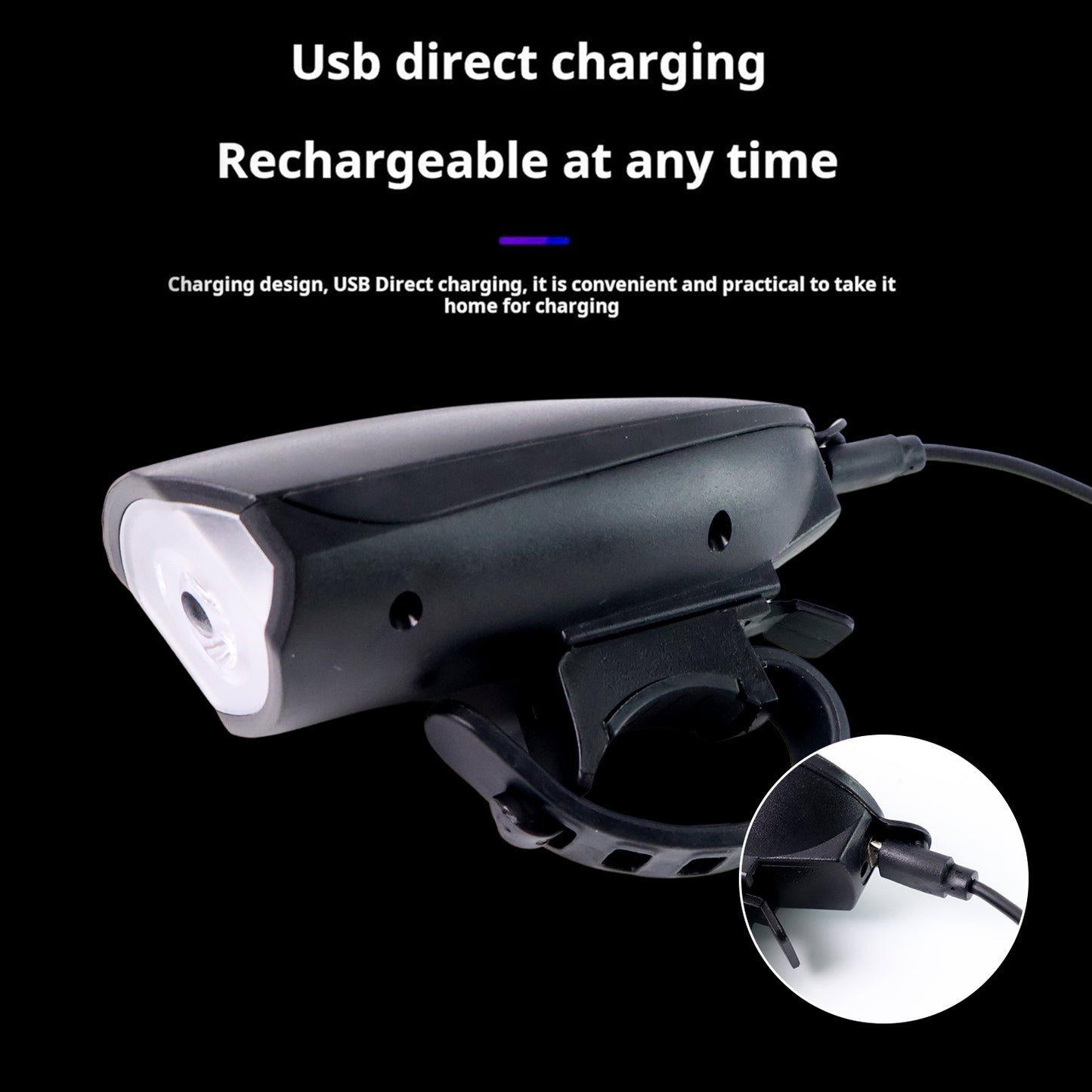 बैटरी पर काम करने वाला LED लाइट वाला साइकिल हॉर्न