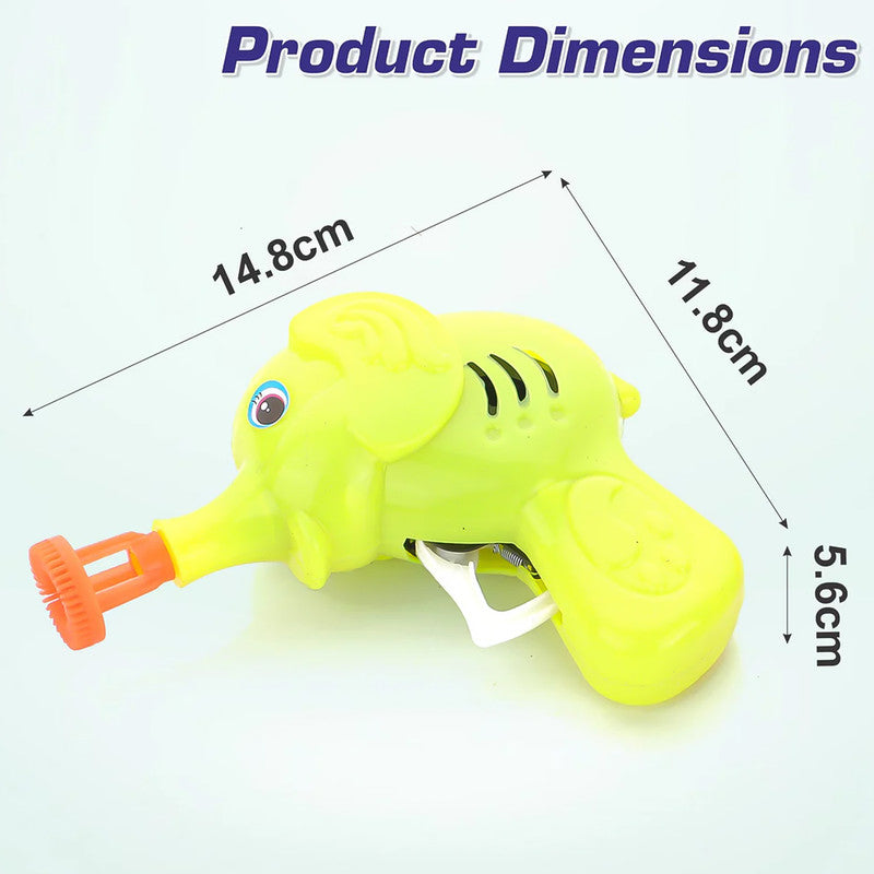 Elephant Bubble Gun for Kids - Includes Bubble Solution