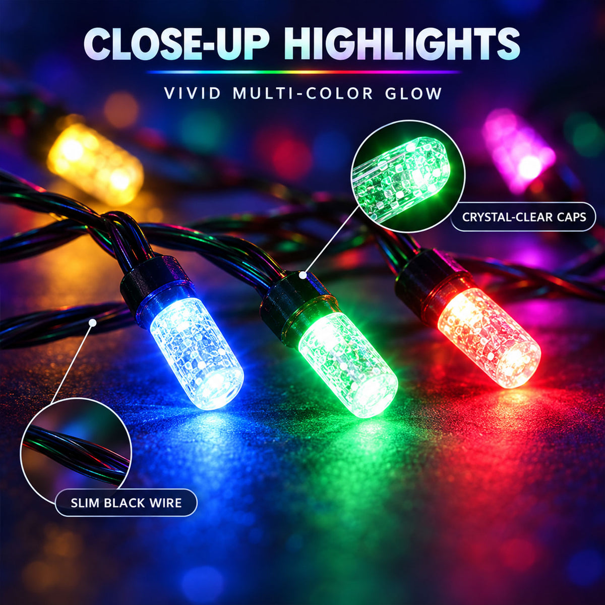 Decorative LED String Lights for Festive Home and Window Decor (8 Mtr Approx)