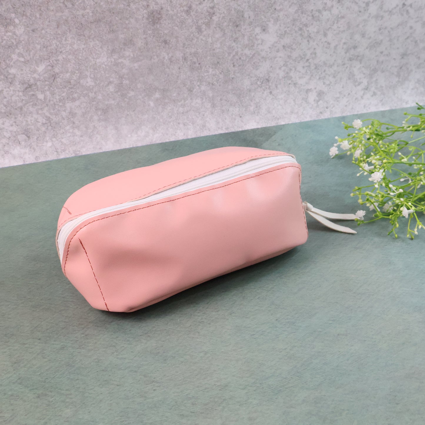 PU Leather Cosmetic & Pencil Pouch - (1 Pc)
