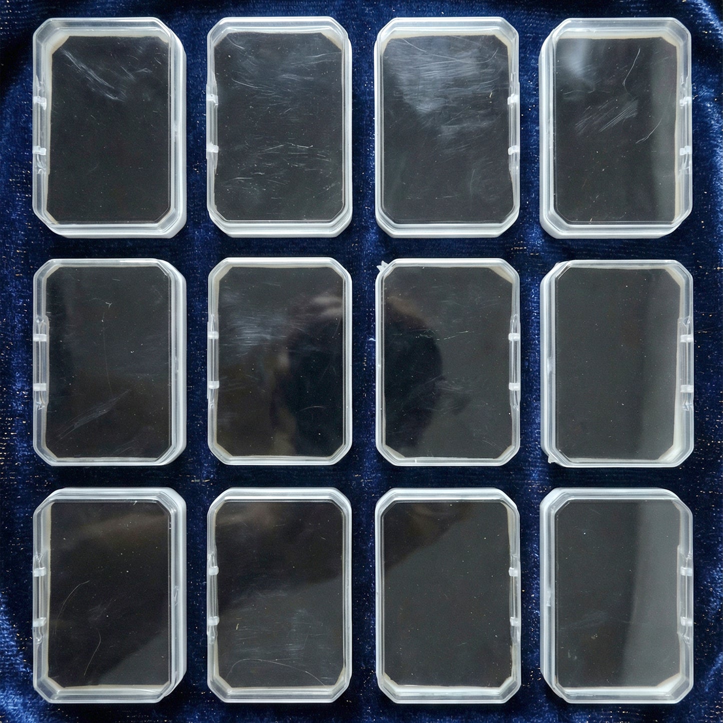 Close-up detail of rectangle mini jewellery storage box