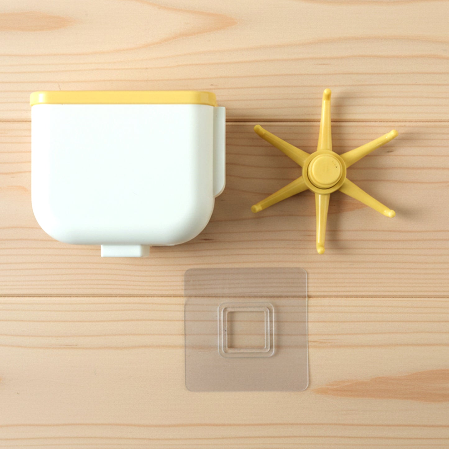 Sticky wall hook supporting lightweight bag