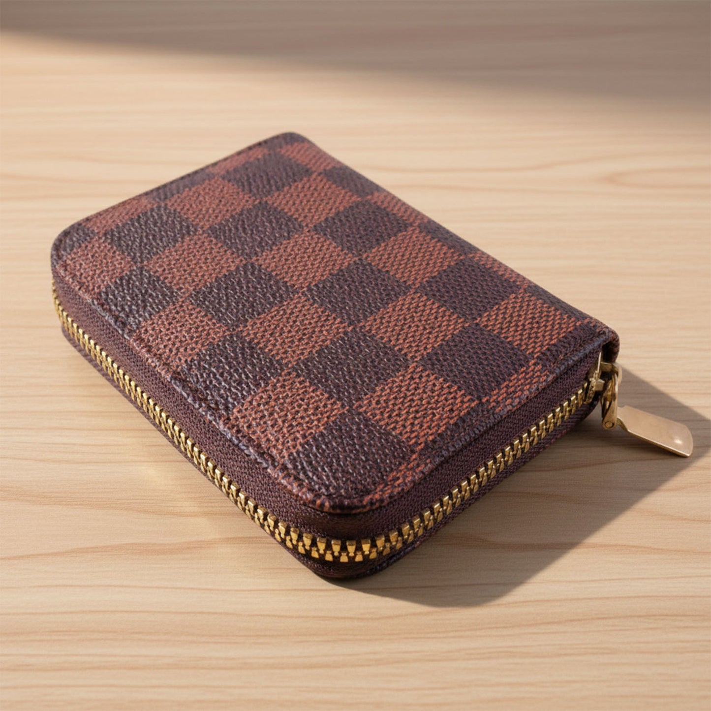 Zipper pouch wallet for cards