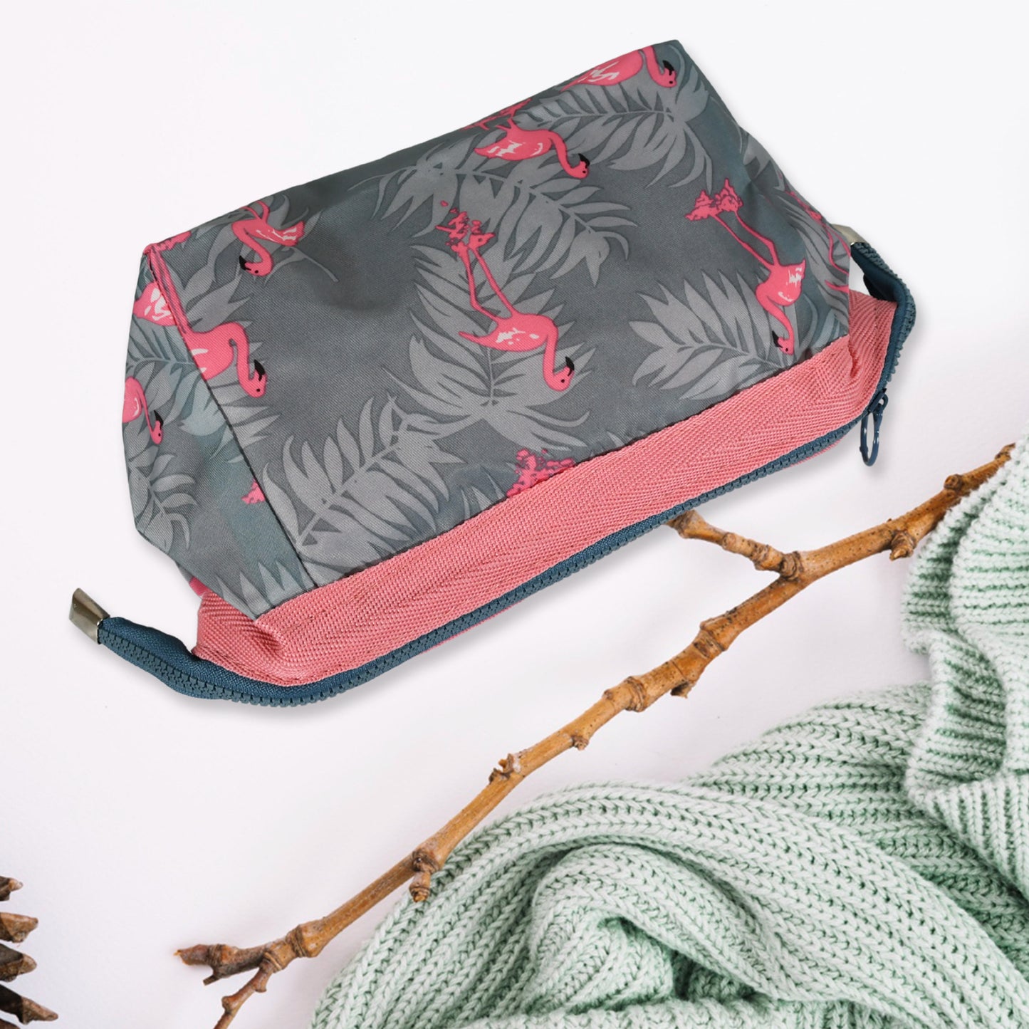 मेकअप बैग / पाउच / यात्रा कॉस्मेटिक बैग / ब्रश पाउच टॉयलेटरी किट फैशन महिला आभूषण आयोजक जिपर पोर्टेबल पर्स पाउच के साथ (1 पीसी / 25 × 13 सेमी)