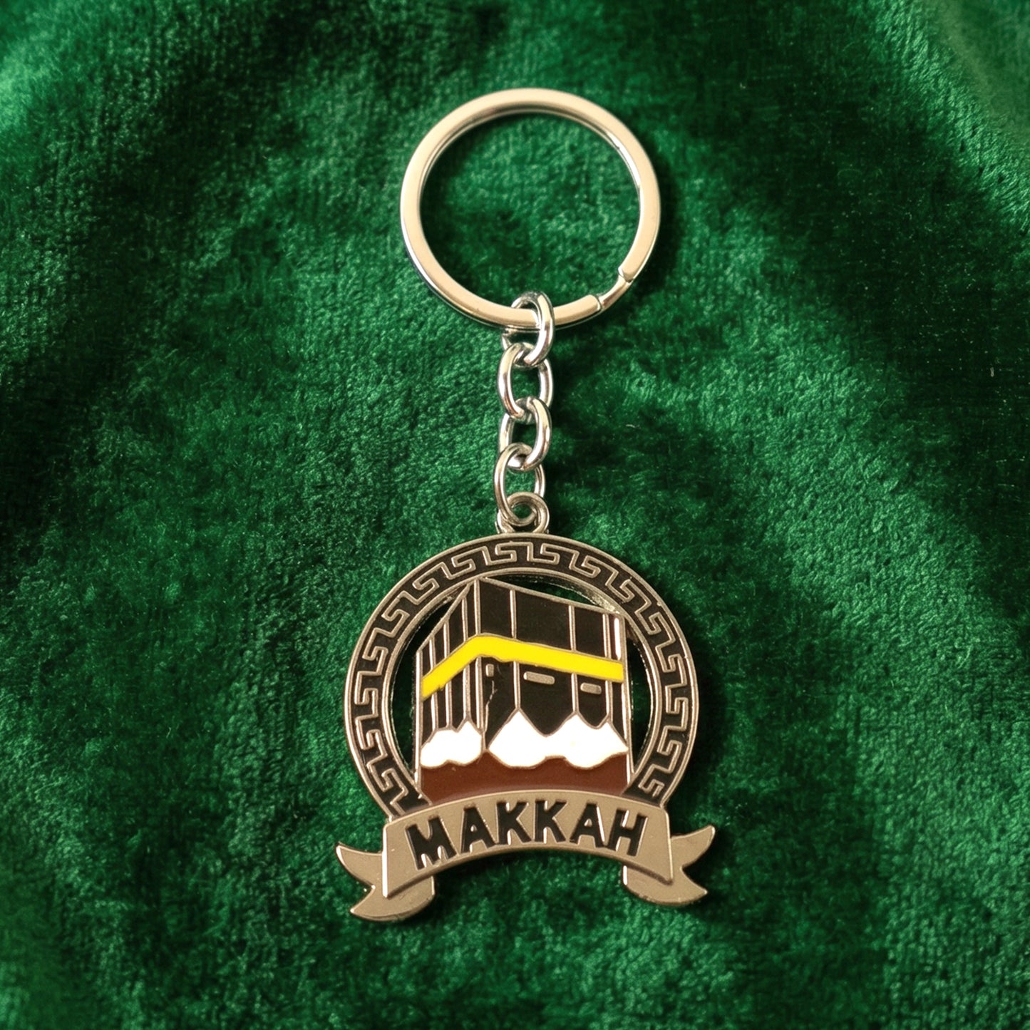 decorative Makkah key ring metal pendant